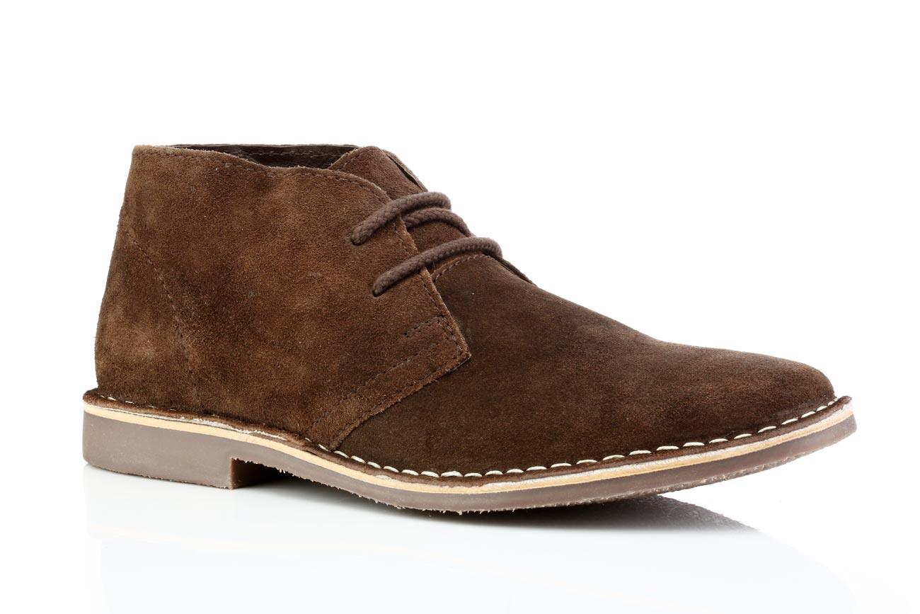 Botas de gamuza para hombre del desierto cinta roja cuero con cordones Chukka Gobi 7 8 9 10 11 12 - Imagen 7 de 20