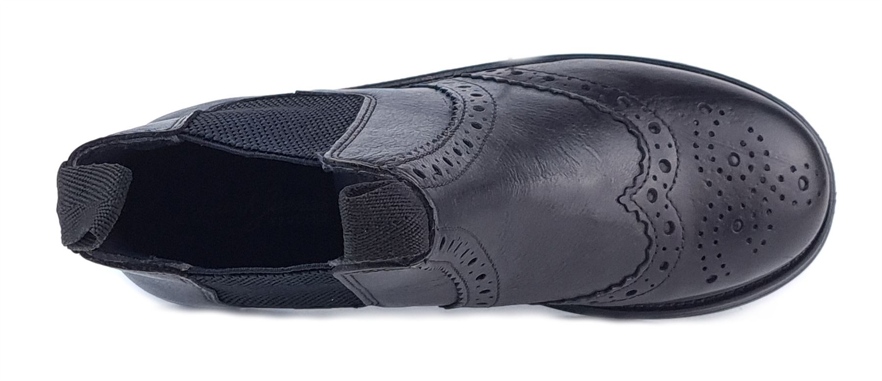 Frank James Wrexham Jungen Mädchen Brogue Chelsea Leder Jodphur Stiefeletten - Bild 5 von 23