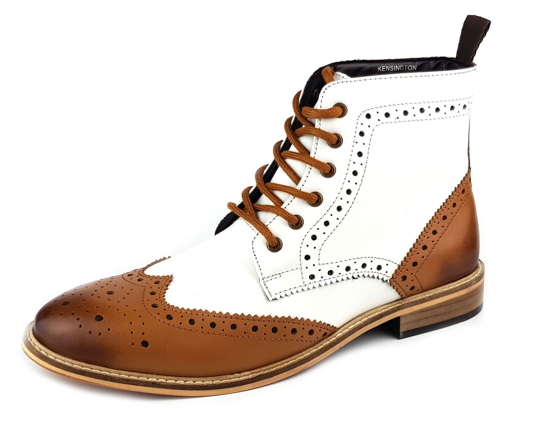 Frank James Kensington homme Richelieu à résine en Cuir à Lacets Bottes Tan