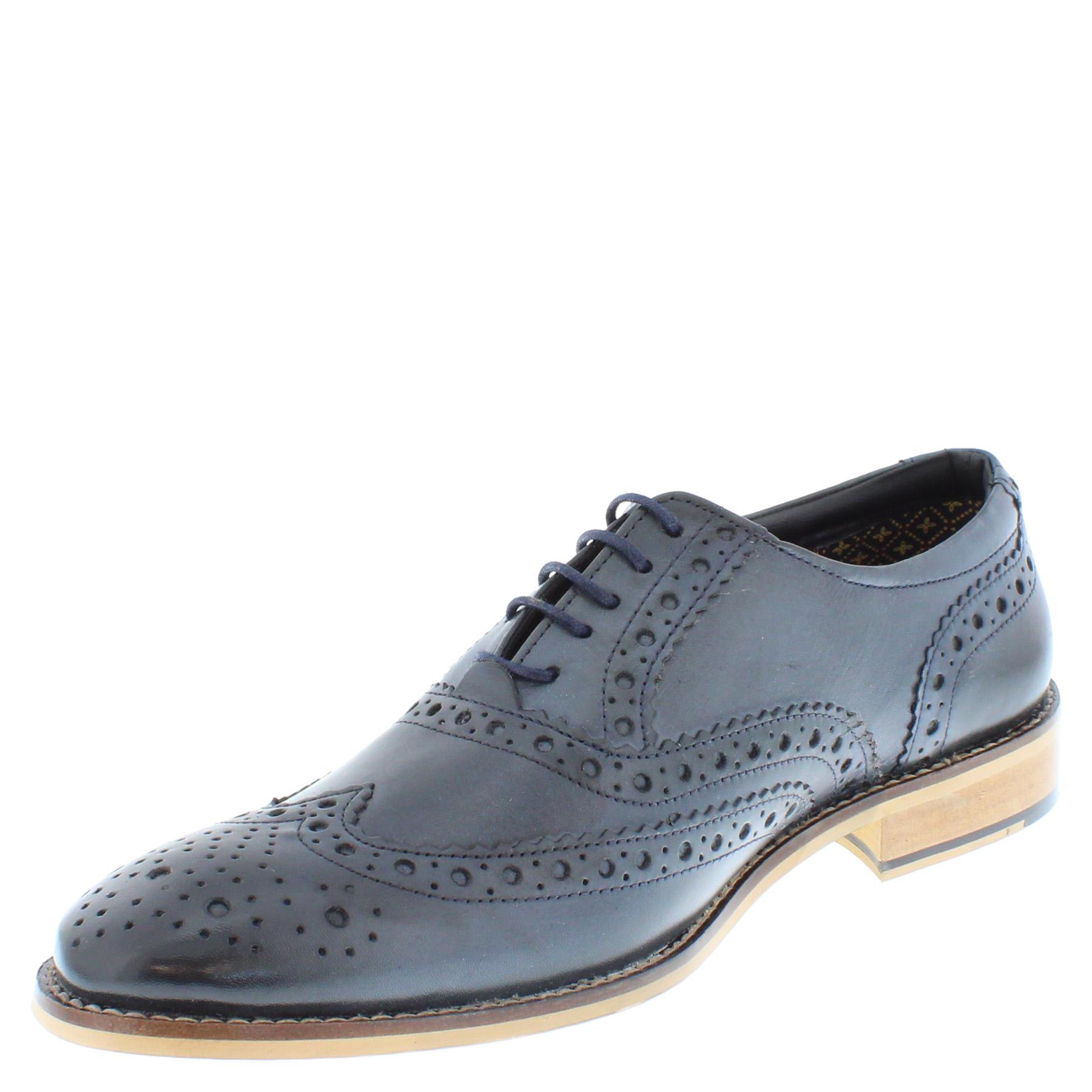 Herren Leder Schnürung Budapester Formell Brogues Schuhe Größe 7 8 9 10 11 12 - Bild 11 von 24