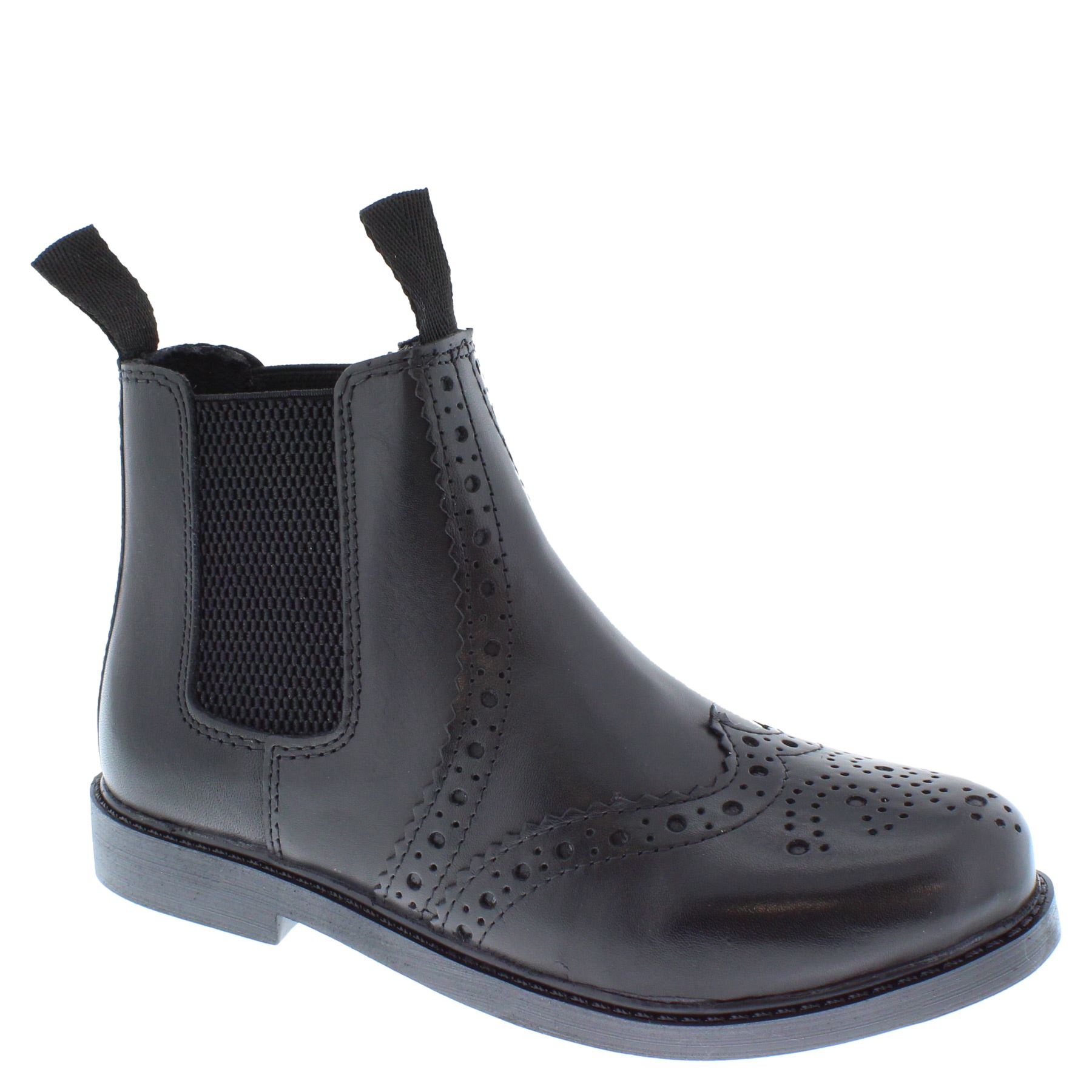 Frank James Cheltenham Boys Girls Brogue Chelsea Leather Jodphur Boots - Picture 2 of 25