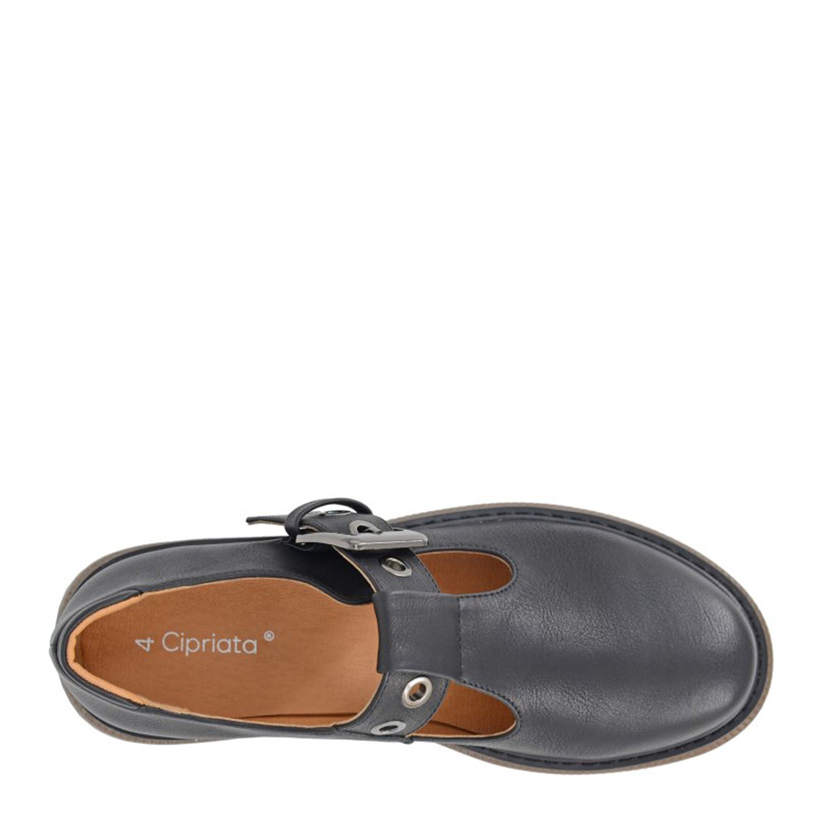 Cipriata Cira Ladies' T-Bar Buckle Flat Mary Jane Shoes - Picture 3 of 5