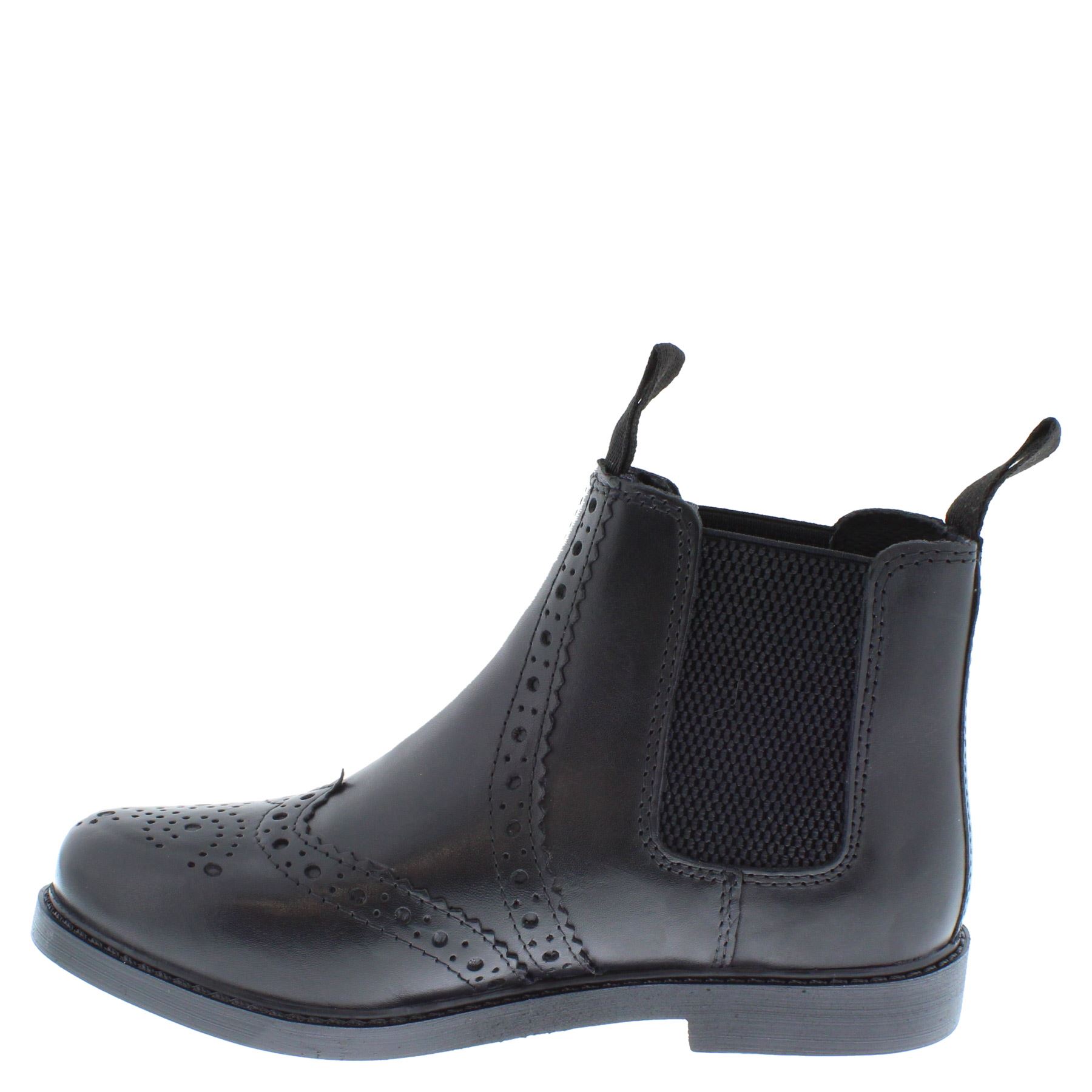 Frank James Cheltenham Boys Girls Brogue Chelsea Leather Jodphur Boots - Picture 5 of 25