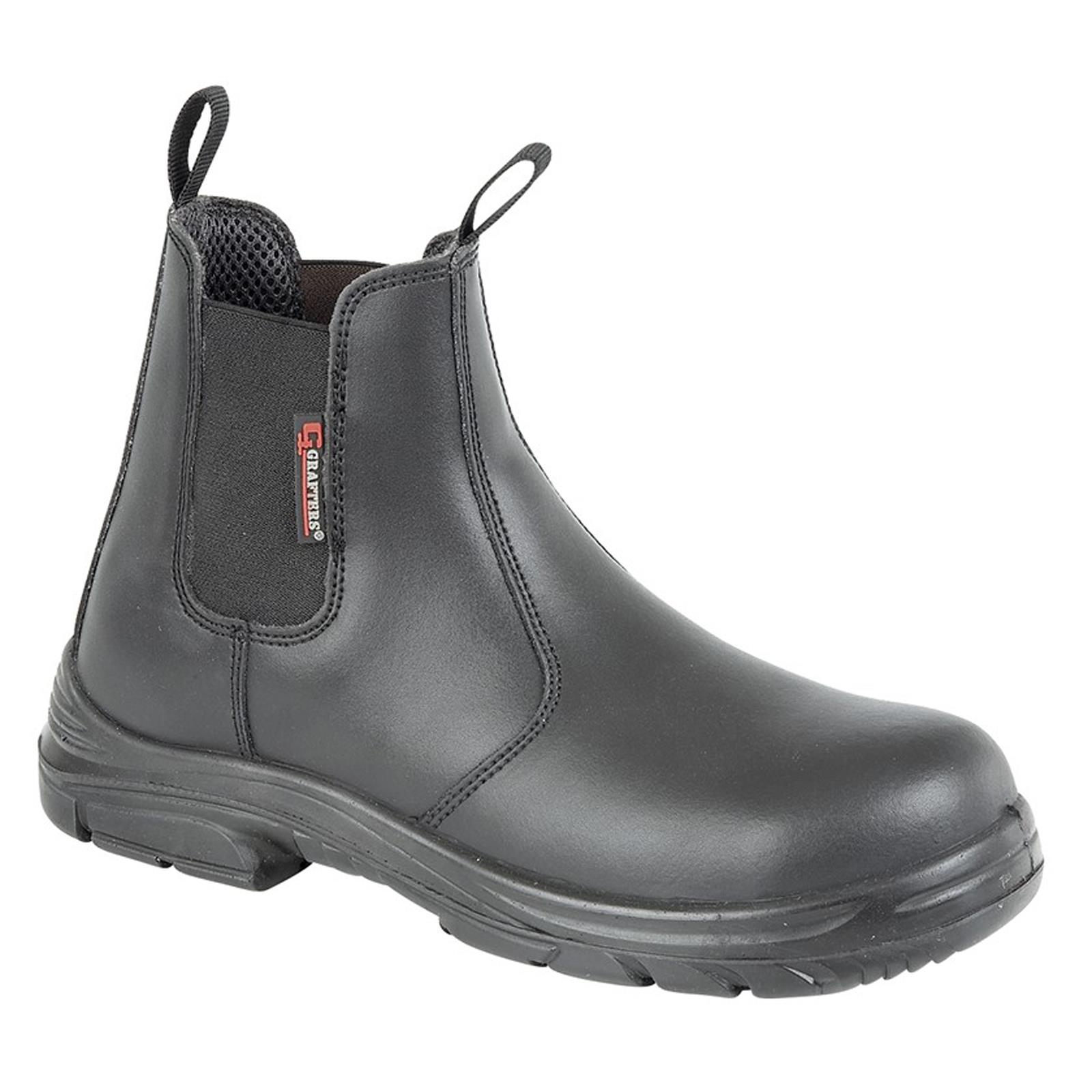Grafters M 9502 Men's Super Wide EEEE Fit Safety Toe Cap Midsole Dealer Boots - Picture 2 of 3