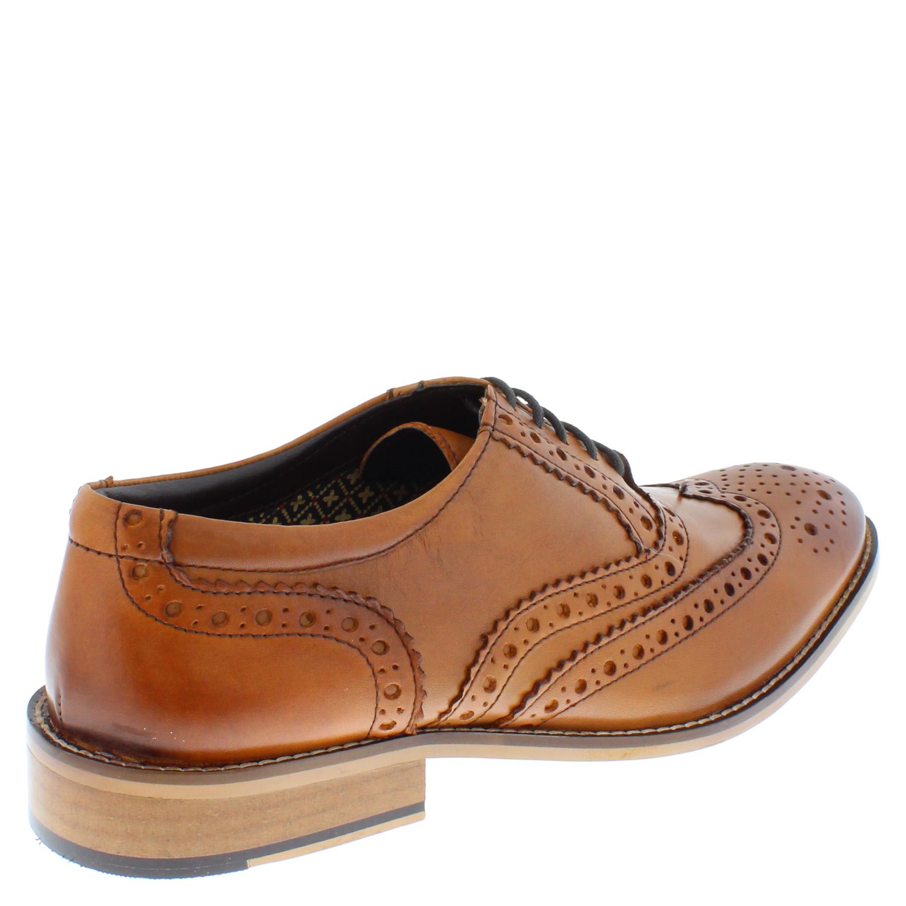Herren Leder Schnürung Budapester Formell Brogues Schuhe Größe 7 8 9 10 11 12 - Bild 22 von 24