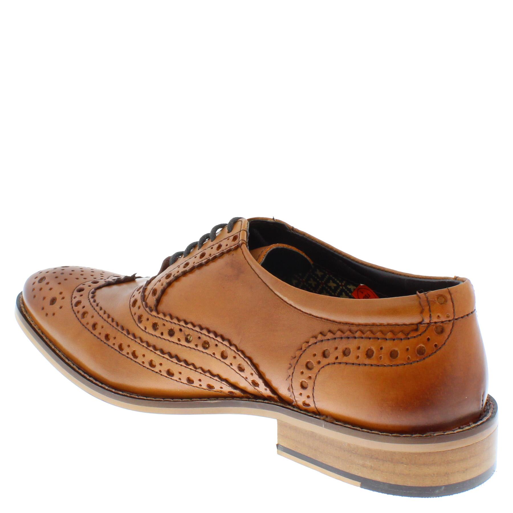 Herren Leder Schnürung Budapester Formell Brogues Schuhe Größe 7 8 9 10 11 12 - Bild 21 von 24