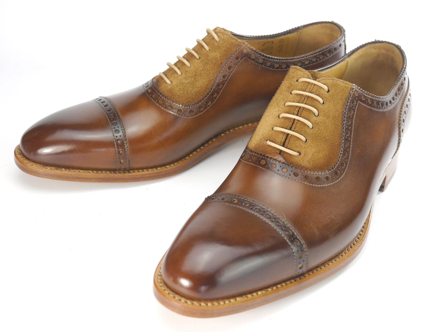 Carlos a Santos 4391 stringati in pelle profilata tutti fatti a Carlos mano Scarpe Marrone Algarve addb24 Carlos a Santos 4391 stringati in pelle profilata tutti fatti a Carlos mano Scarpe Marrone Algarve addb24