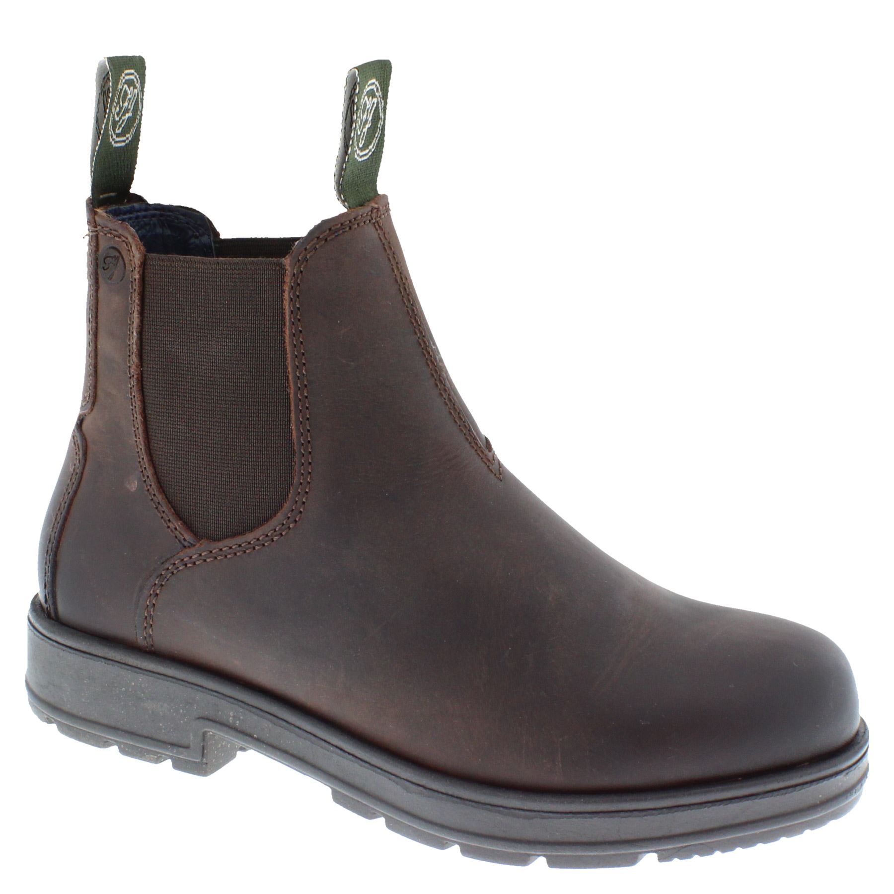 Frank James Women's Suffolk Brown Leather Chelsea Dealer Boots