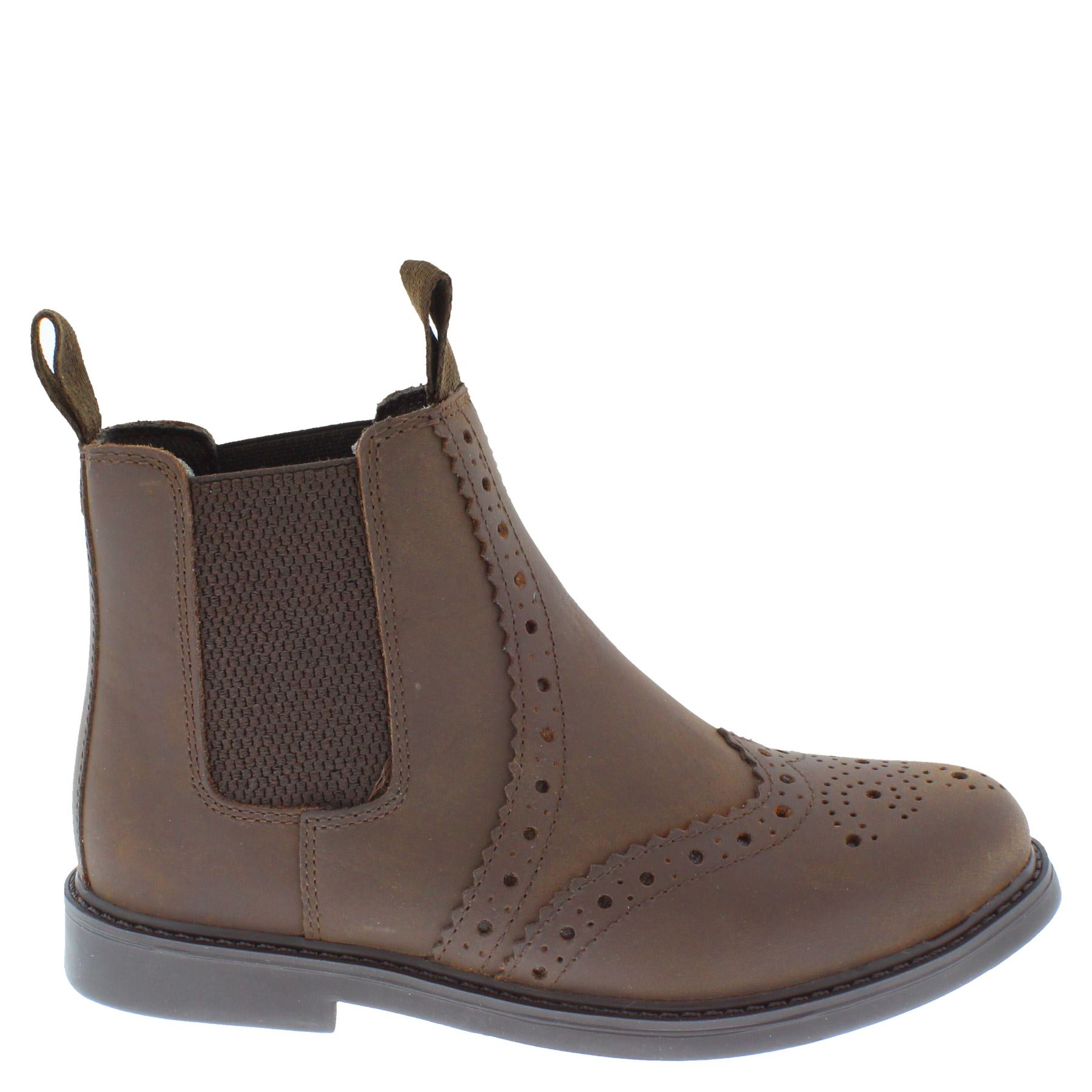 Frank James Cheltenham Boys Girls Brogue Chelsea Leather Jodphur Boots - Picture 11 of 25