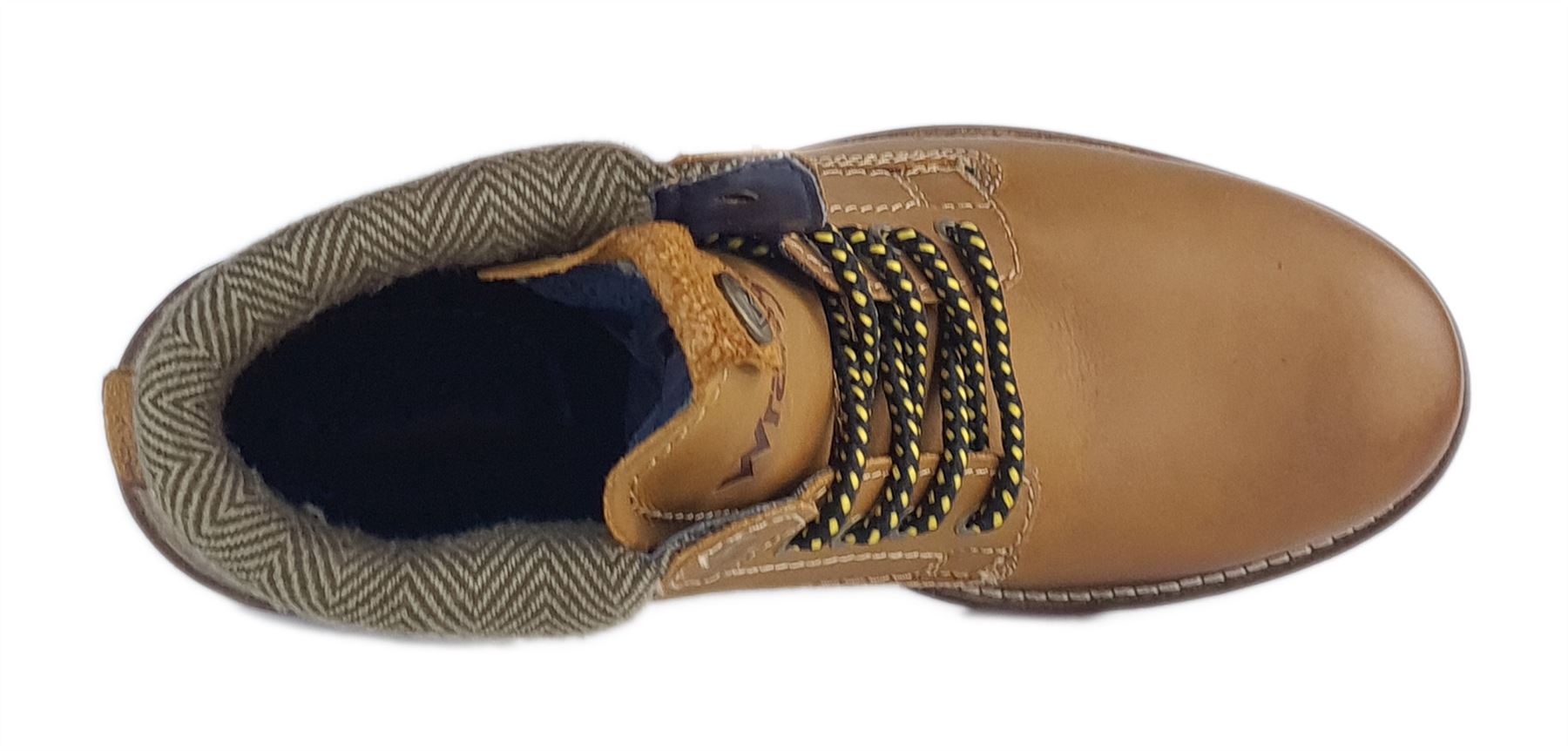 Botas Wrangler Encaje Cuero Para Hombre Cuero Tweed Marrón Caminar Talla 7 8 9 10 11 12 - Imagen 5 de 11