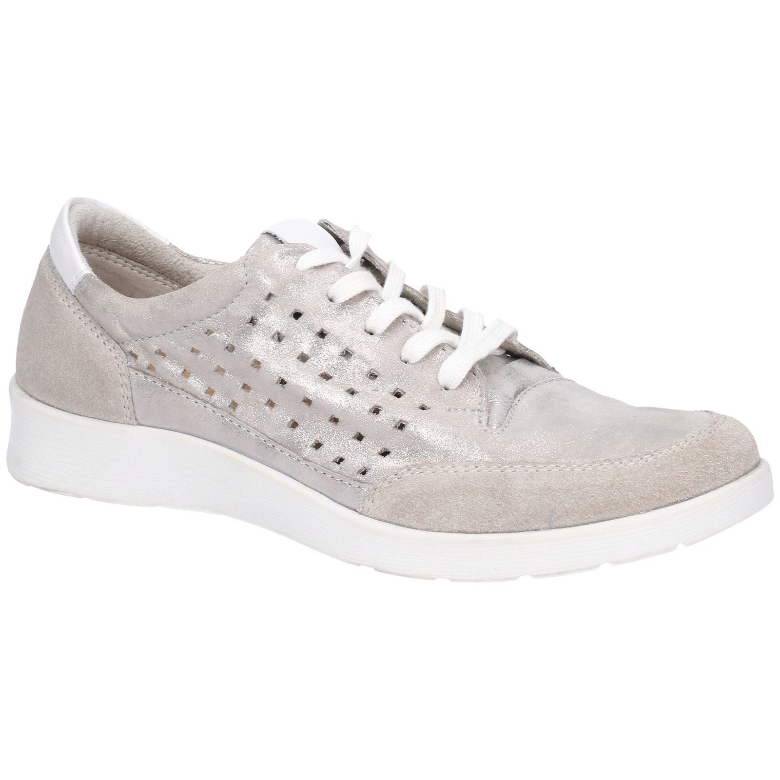 hush puppies silver shoes
