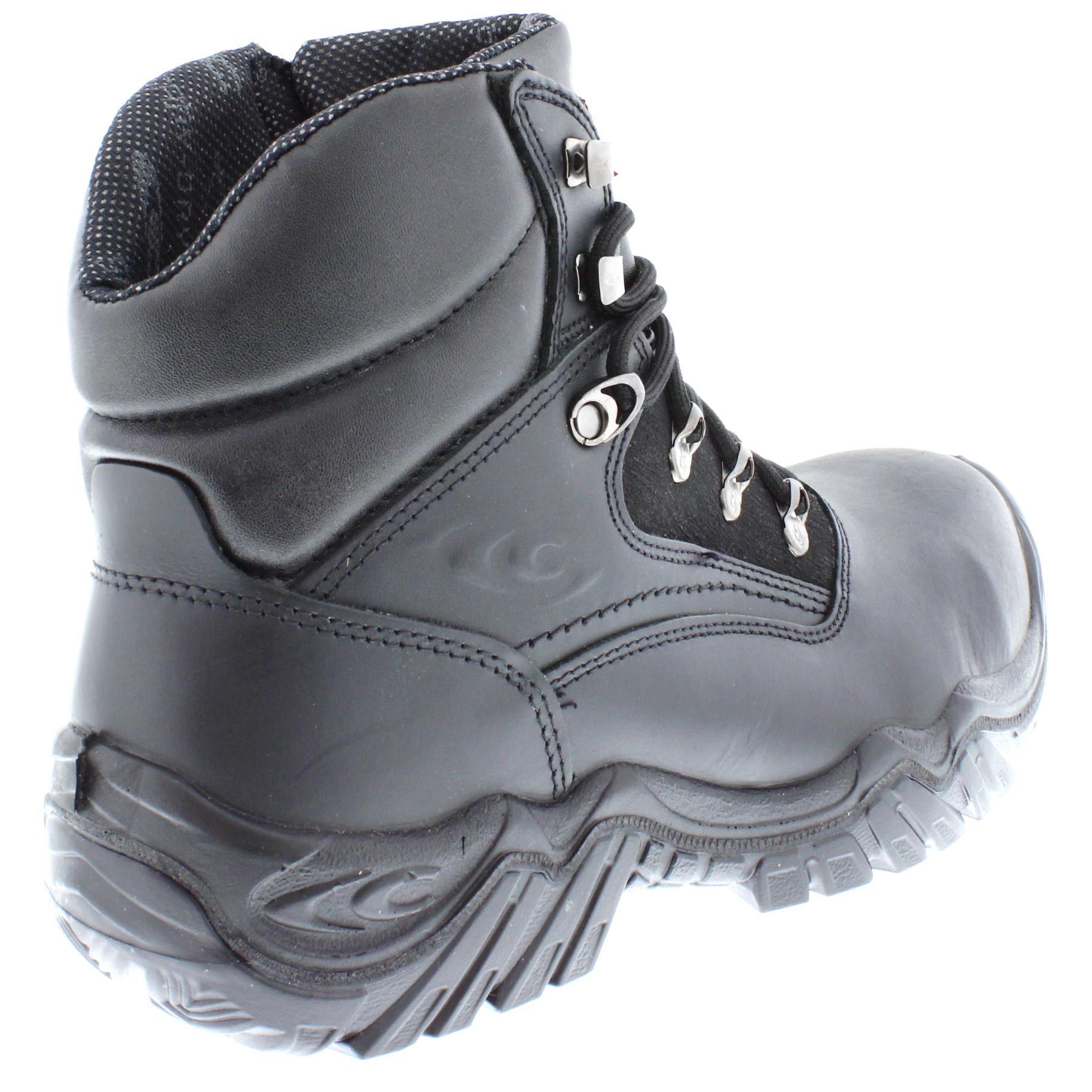 Cofra Ortles Men's S3 Water Repellent Black Leather Lace Up Safety Boots - Picture 7 of 9