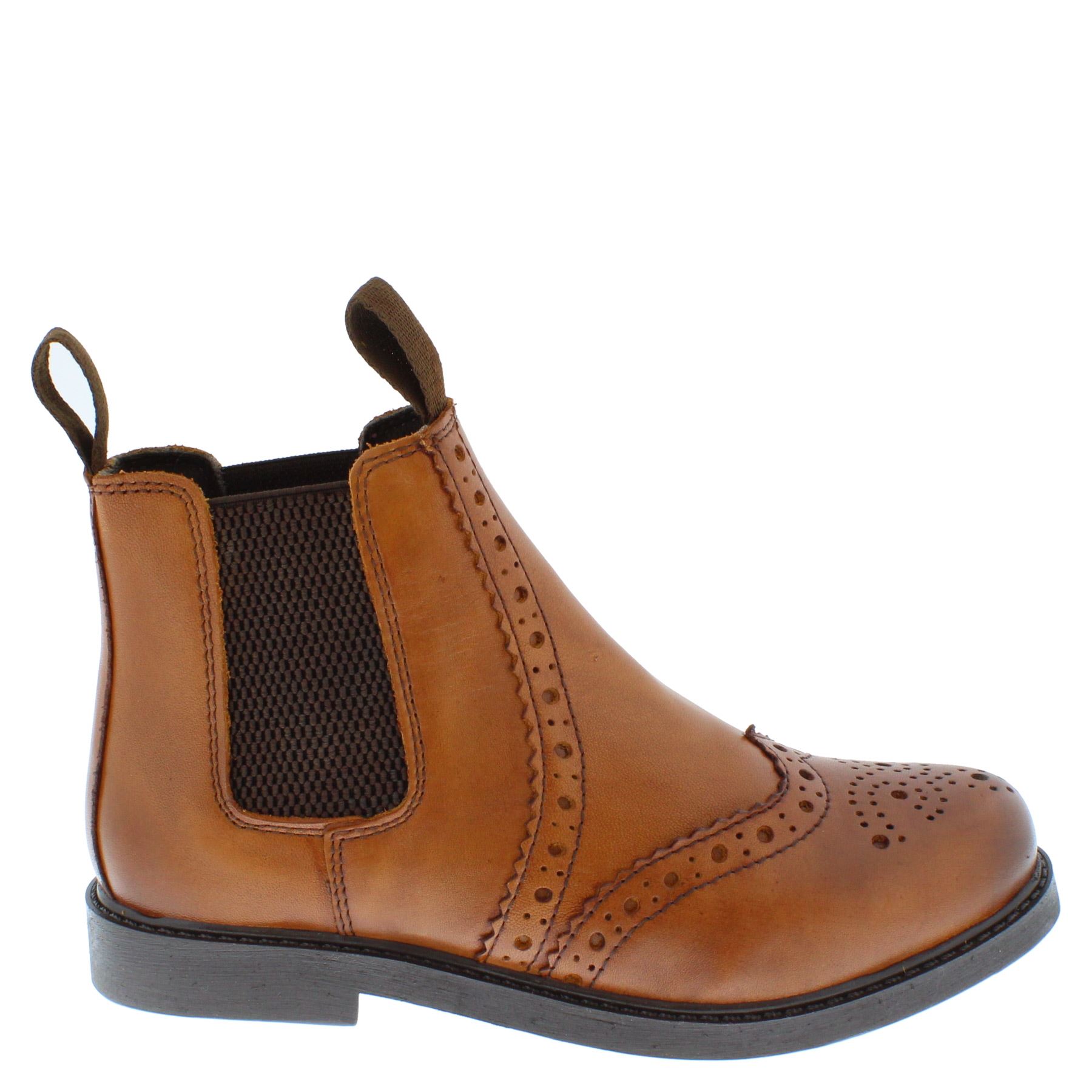 Frank James Cheltenham Boys Girls Brogue Chelsea Leather Jodphur Boots - Picture 19 of 25