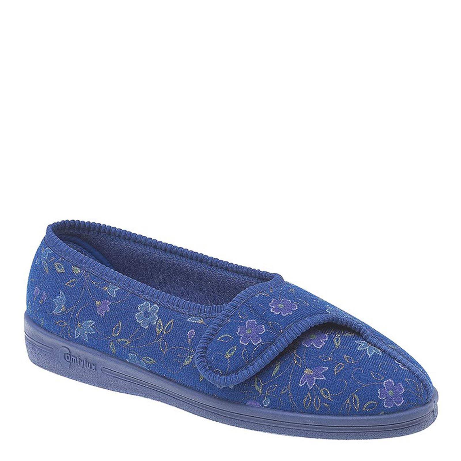 Comfylux Diana Ladies' Touch Fastening Slippers - Picture 2 of 5