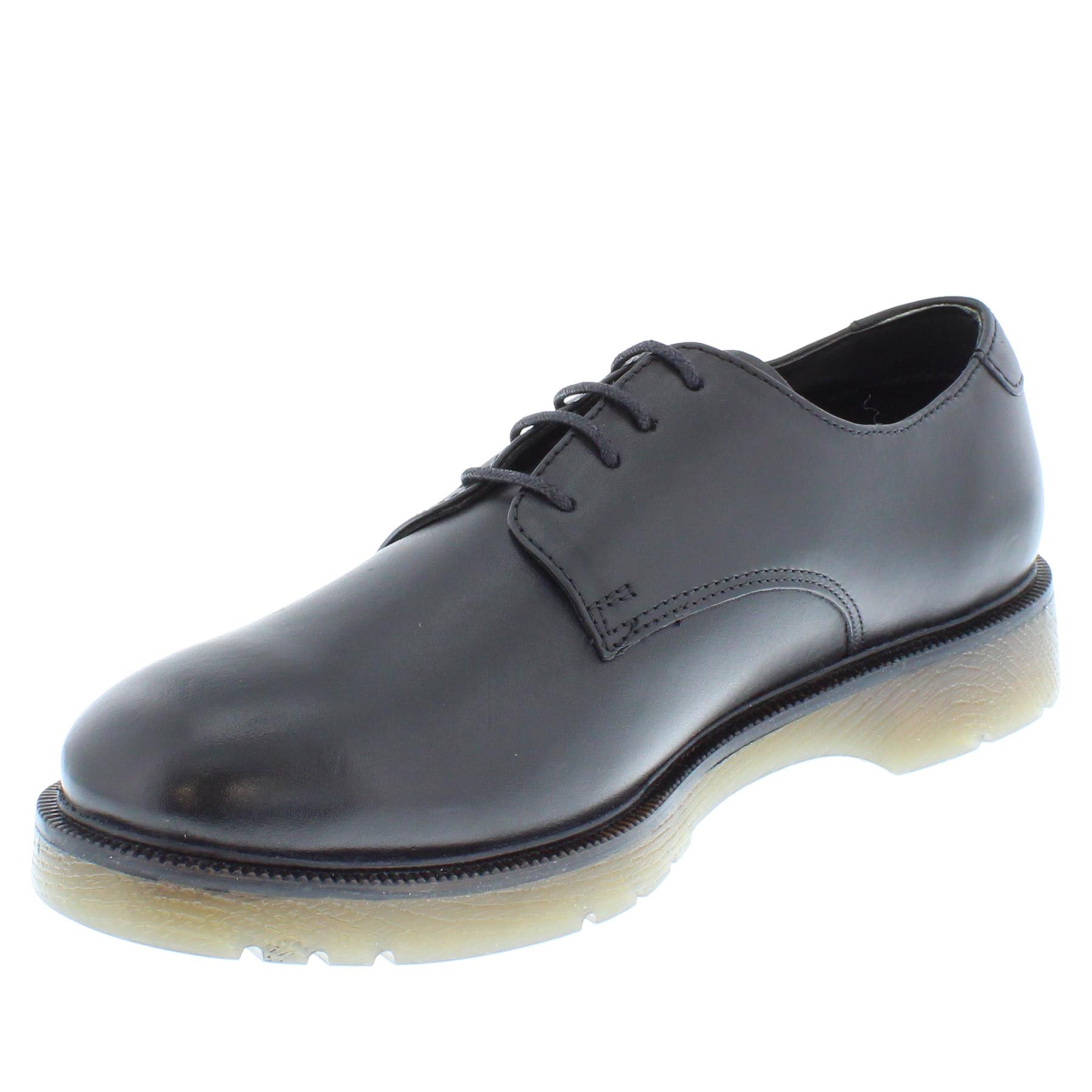 Mens Leather Oxford Black Brown Lace Up Frank James Brent Shoes Size 6-12 - Picture 4 of 17
