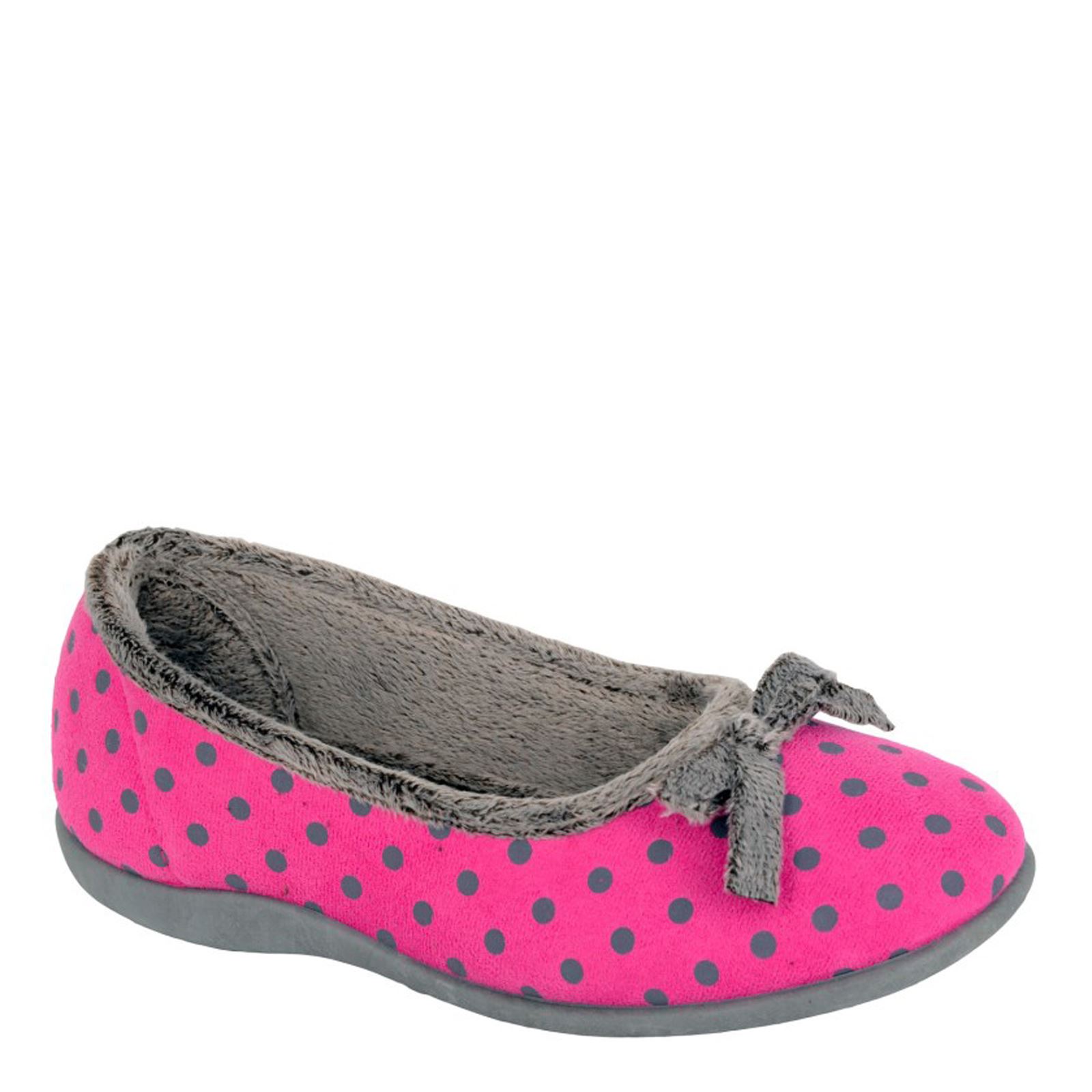 Zapatillas planas bailarina con lazo a lunares Sleepers Louise para dama - Imagen 4 de 5
