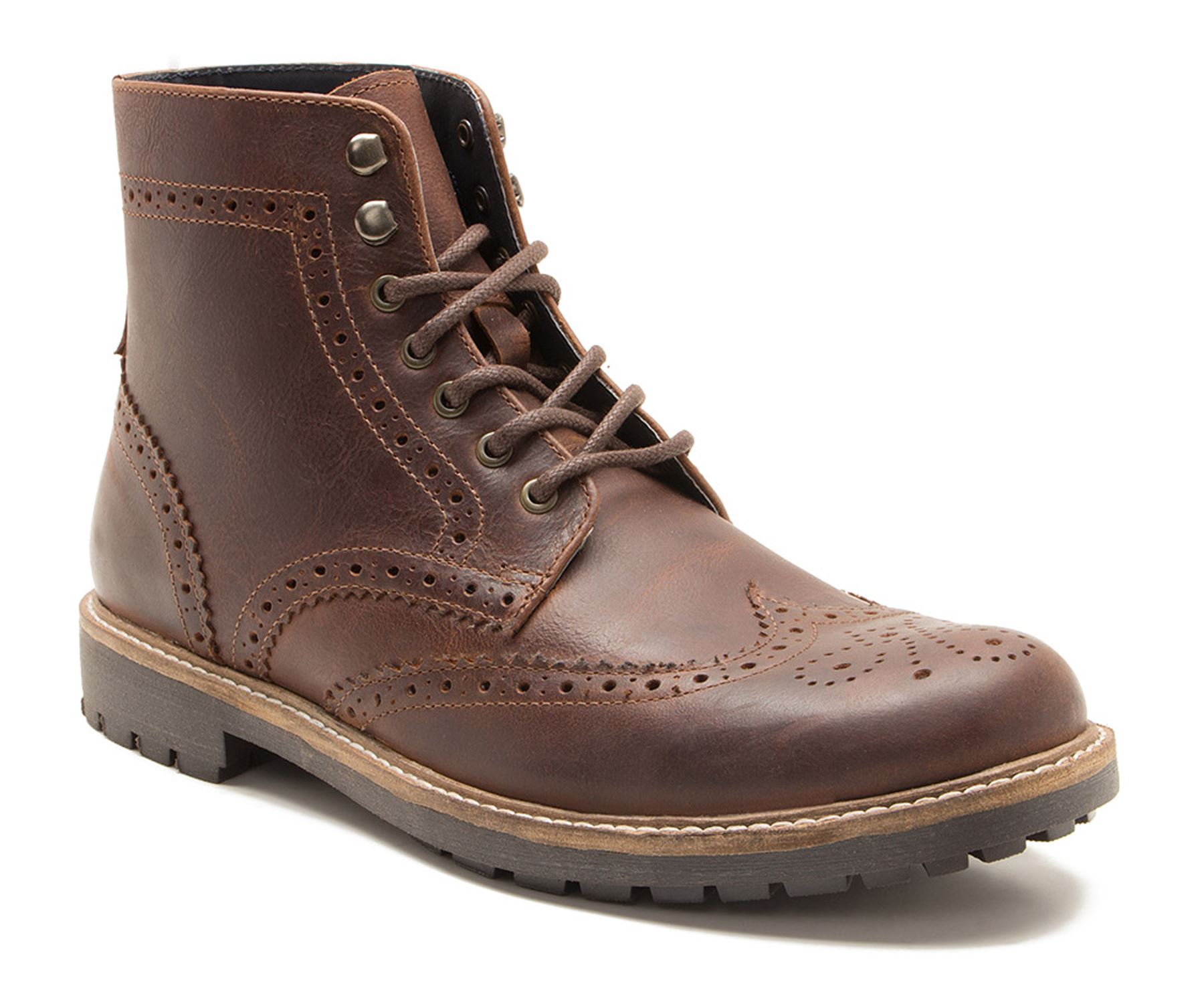 Frank James Kensington homme Richelieu à résine en Cuir à Lacets Bottes Tan