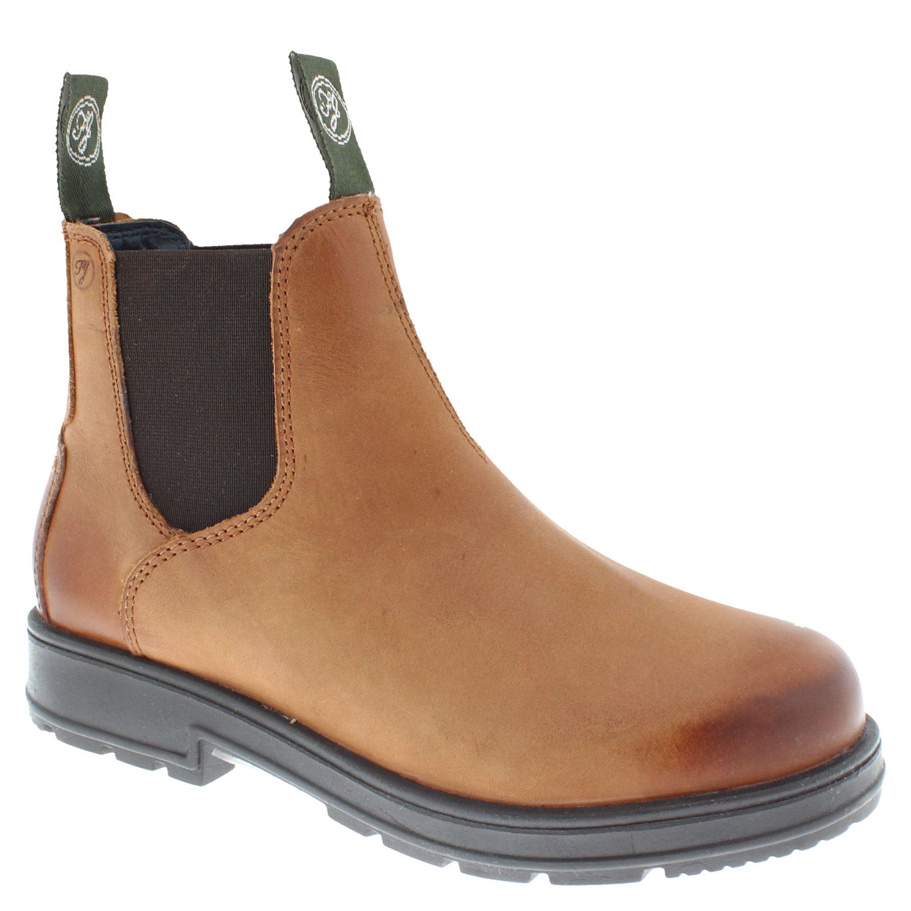Frank James Women's Suffolk Brown Leather Chelsea Dealer Boots - Picture 10 of 17