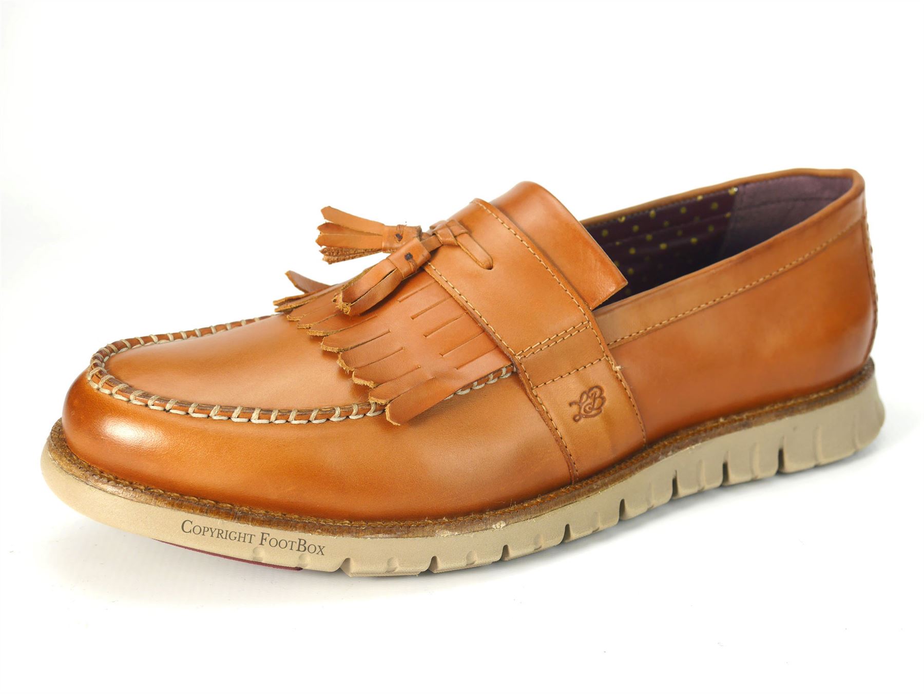 London Brogues Gatz Mens Casual Loafer Ultra Lightweight Shoes Tan Brown Shoes London Brogues Gatz Mens Casual Loafer Ultra Lightweight Shoes Tan Brown Shoes