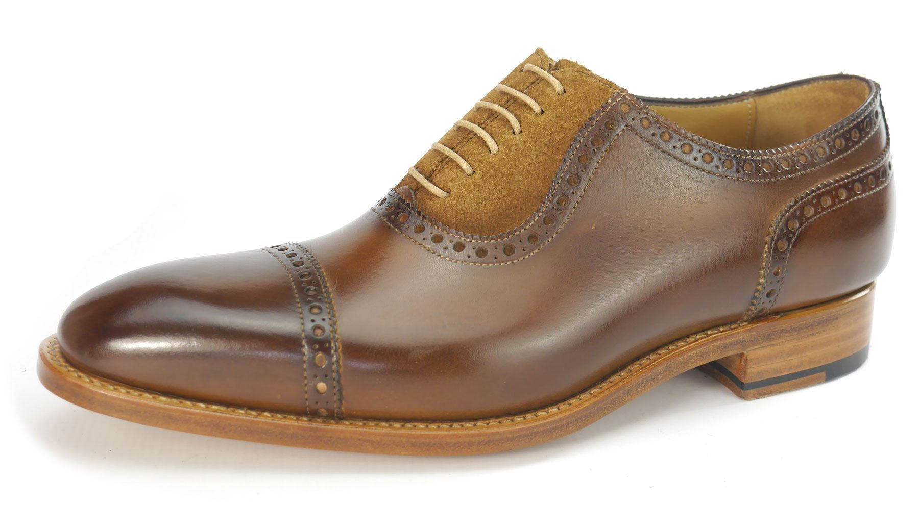 Carlos a Santos 4391 stringati in pelle profilata tutti fatti a Carlos mano Scarpe Marrone Algarve addb24 Carlos a Santos 4391 stringati in pelle profilata tutti fatti a Carlos mano Scarpe Marrone Algarve addb24