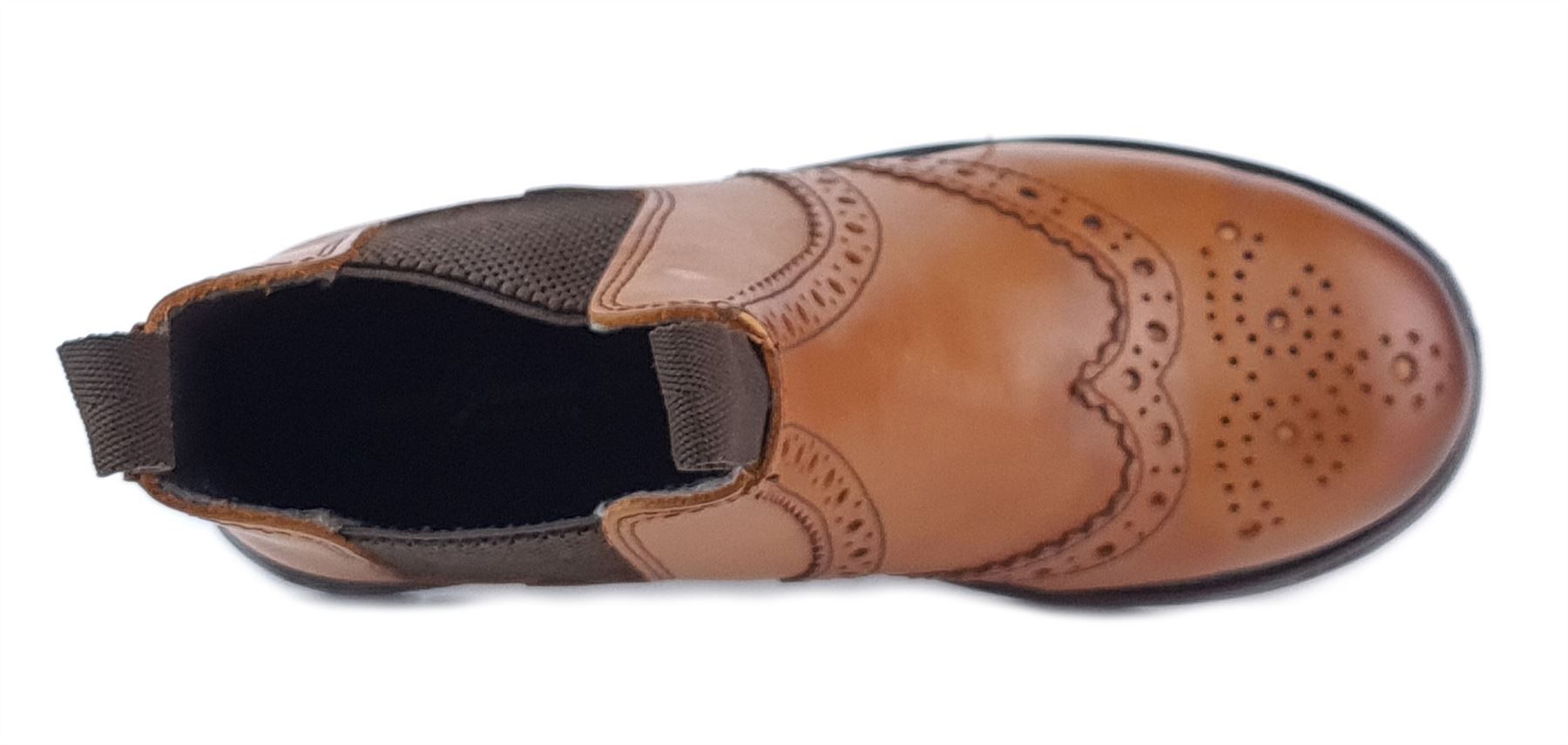 Frank James Wrexham Jungen Mädchen Brogue Chelsea Leder Jodphur Stiefeletten - Bild 15 von 23