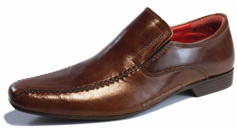 Red Tape Oakham Black Slip On Formal Shoes School Leather Boys