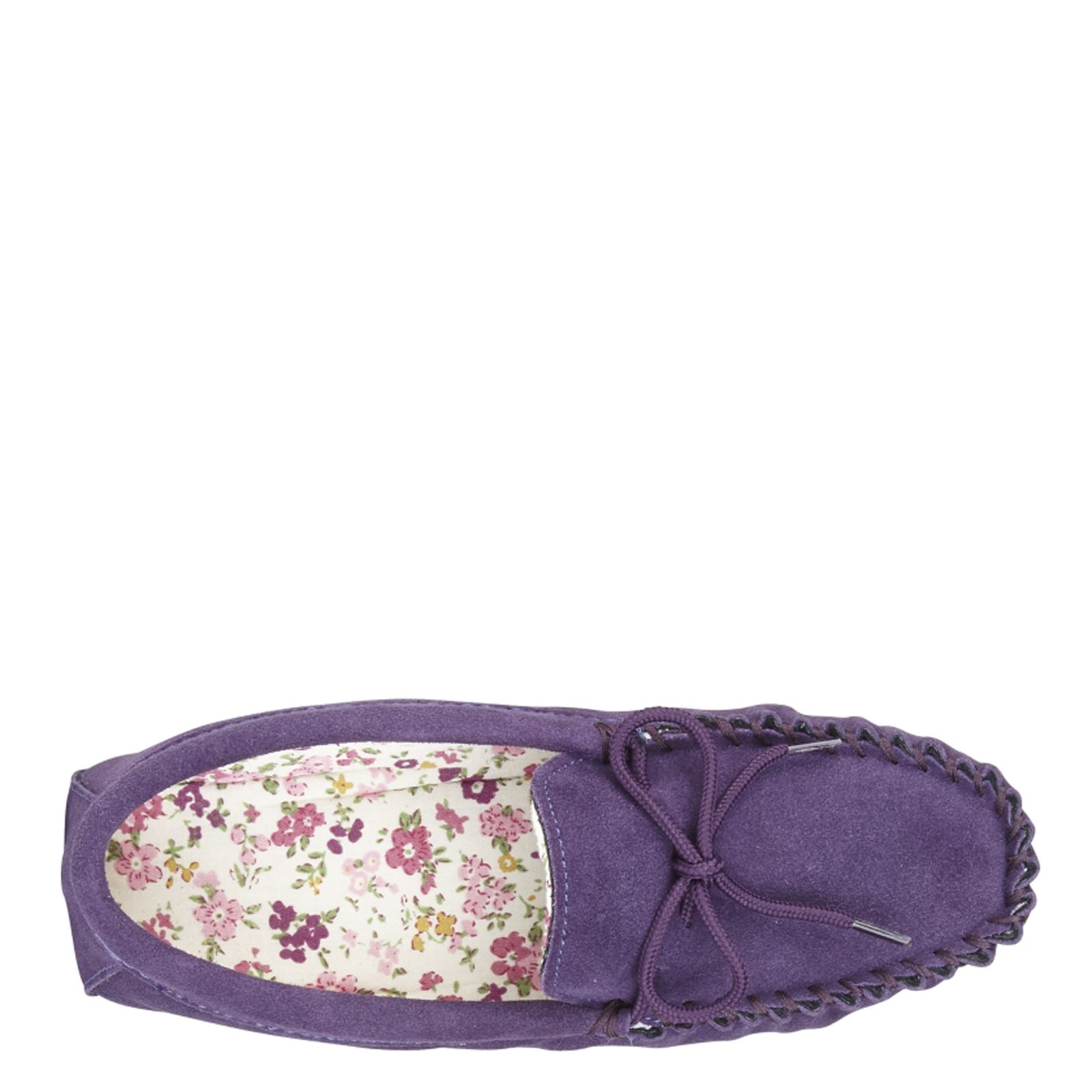 Mokkers Lily Ladies' Suede Slip On Moccasin Slippers - Picture 11 of 13