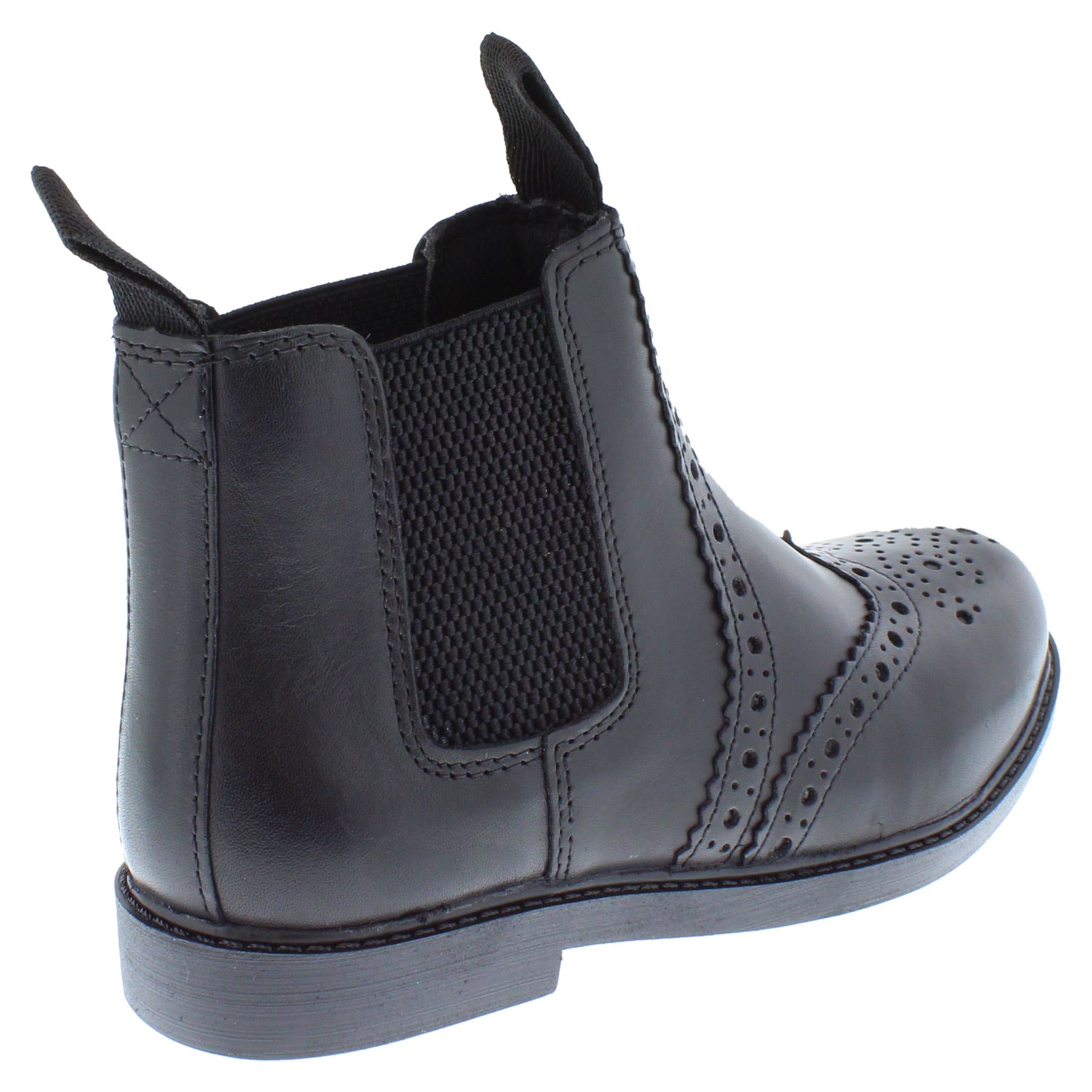 Frank James Cheltenham Boys Girls Brogue Chelsea Leather Jodphur Boots - Picture 7 of 25