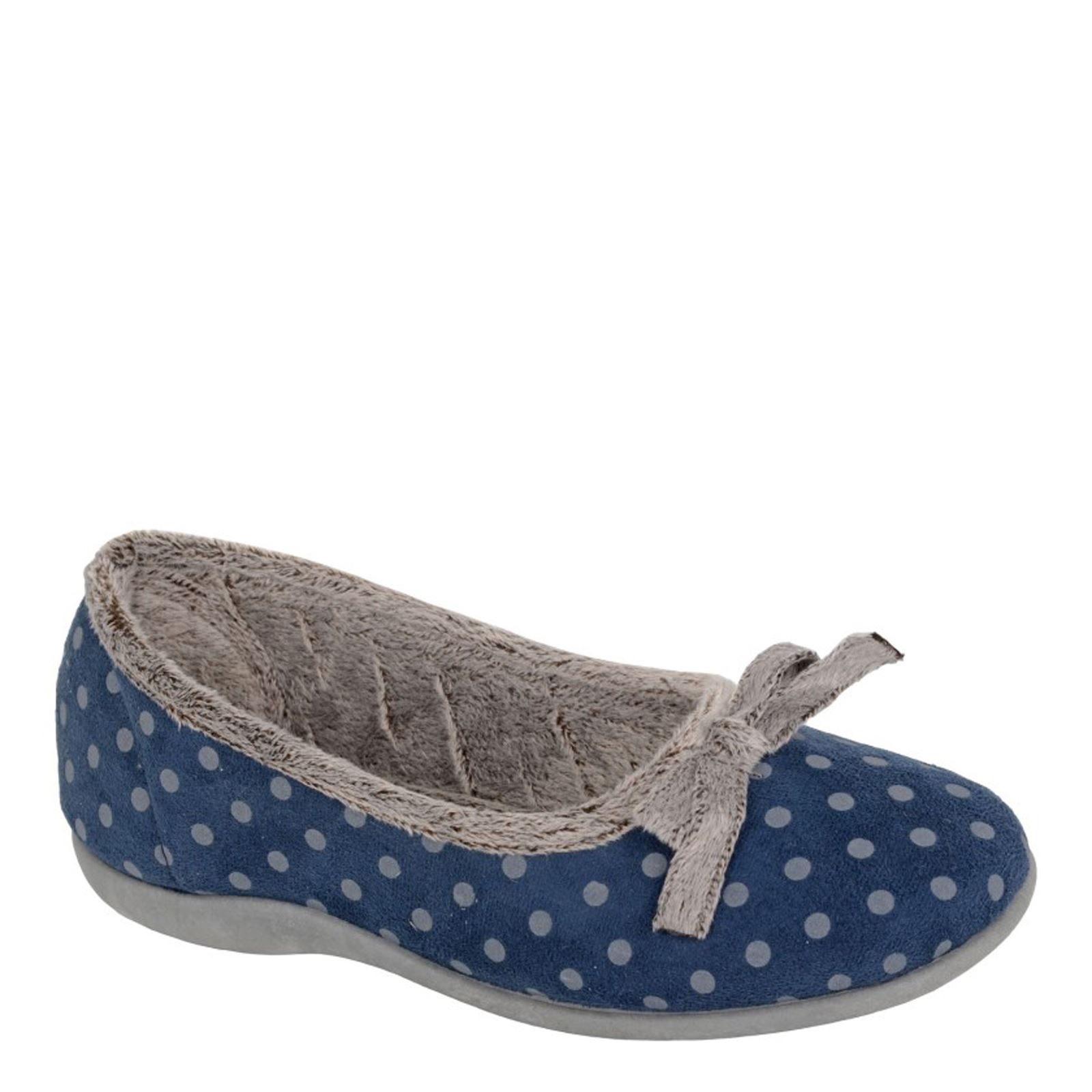 Zapatillas planas bailarina con lazo a lunares Sleepers Louise para dama - Imagen 2 de 5