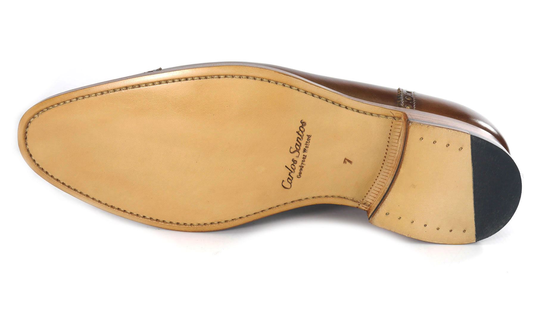 Carlos a Santos 4391 stringati in pelle profilata tutti fatti a Carlos mano Scarpe Marrone Algarve addb24 Carlos a Santos 4391 stringati in pelle profilata tutti fatti a Carlos mano Scarpe Marrone Algarve addb24