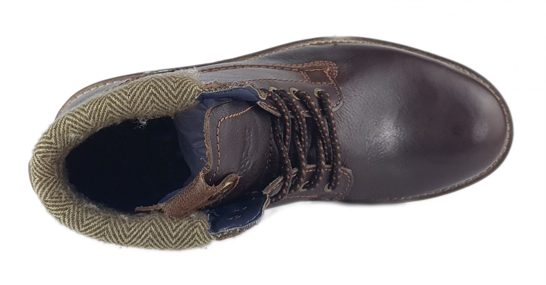 Botas Wrangler Encaje Cuero Para Hombre Cuero Tweed Marrón Caminar Talla 7 8 9 10 11 12 - Imagen 10 de 11