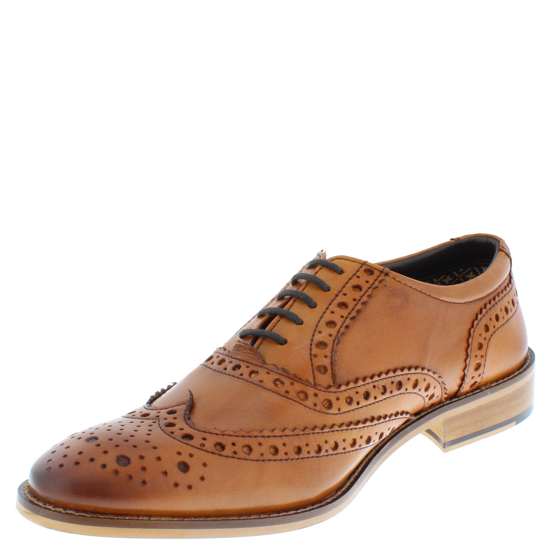 Herren Leder Schnürung Budapester Formell Brogues Schuhe Größe 7 8 9 10 11 12 - Bild 19 von 24