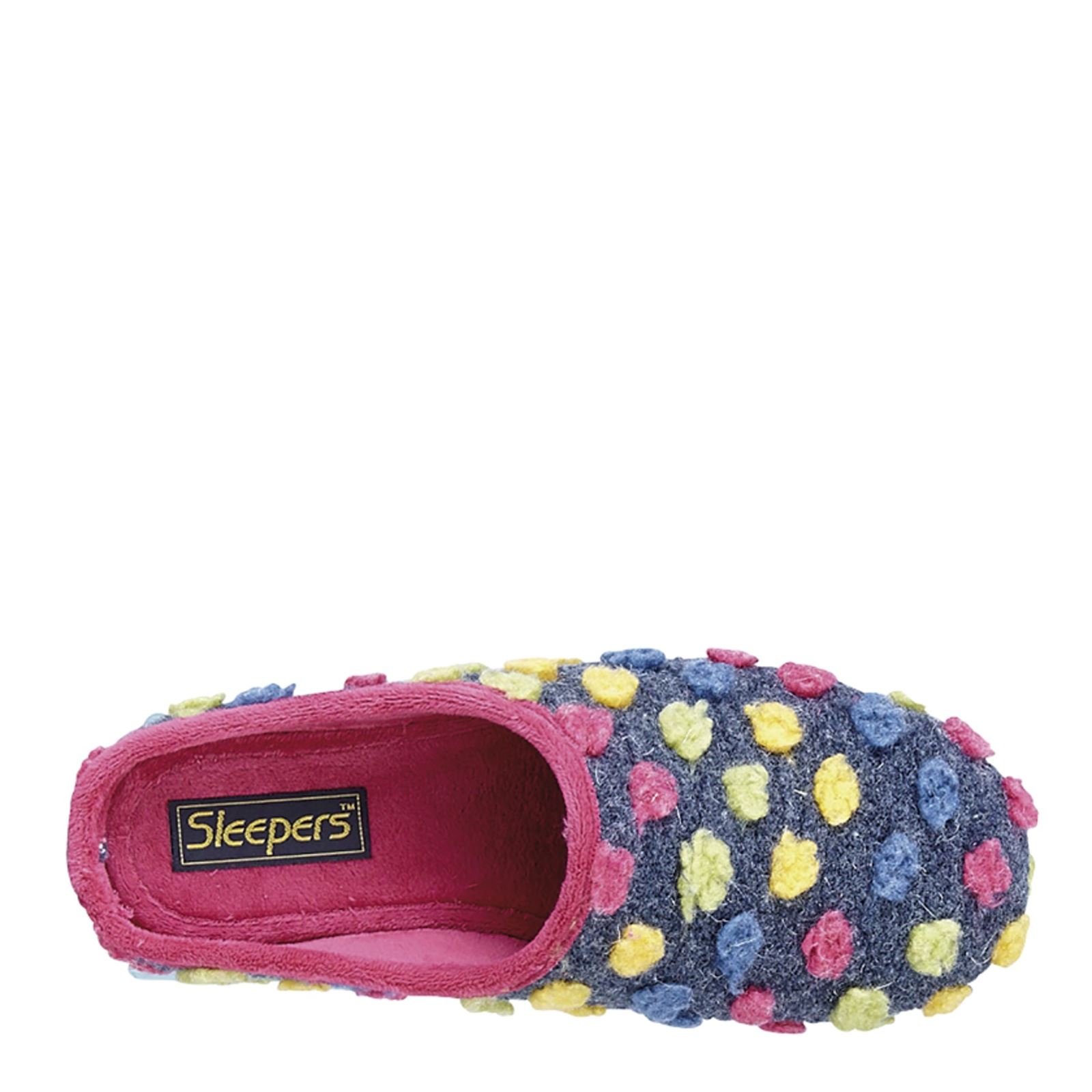 Sleepers Amy Ladies' Spotty Knit Slip On Mule Slippers - Picture 5 of 5