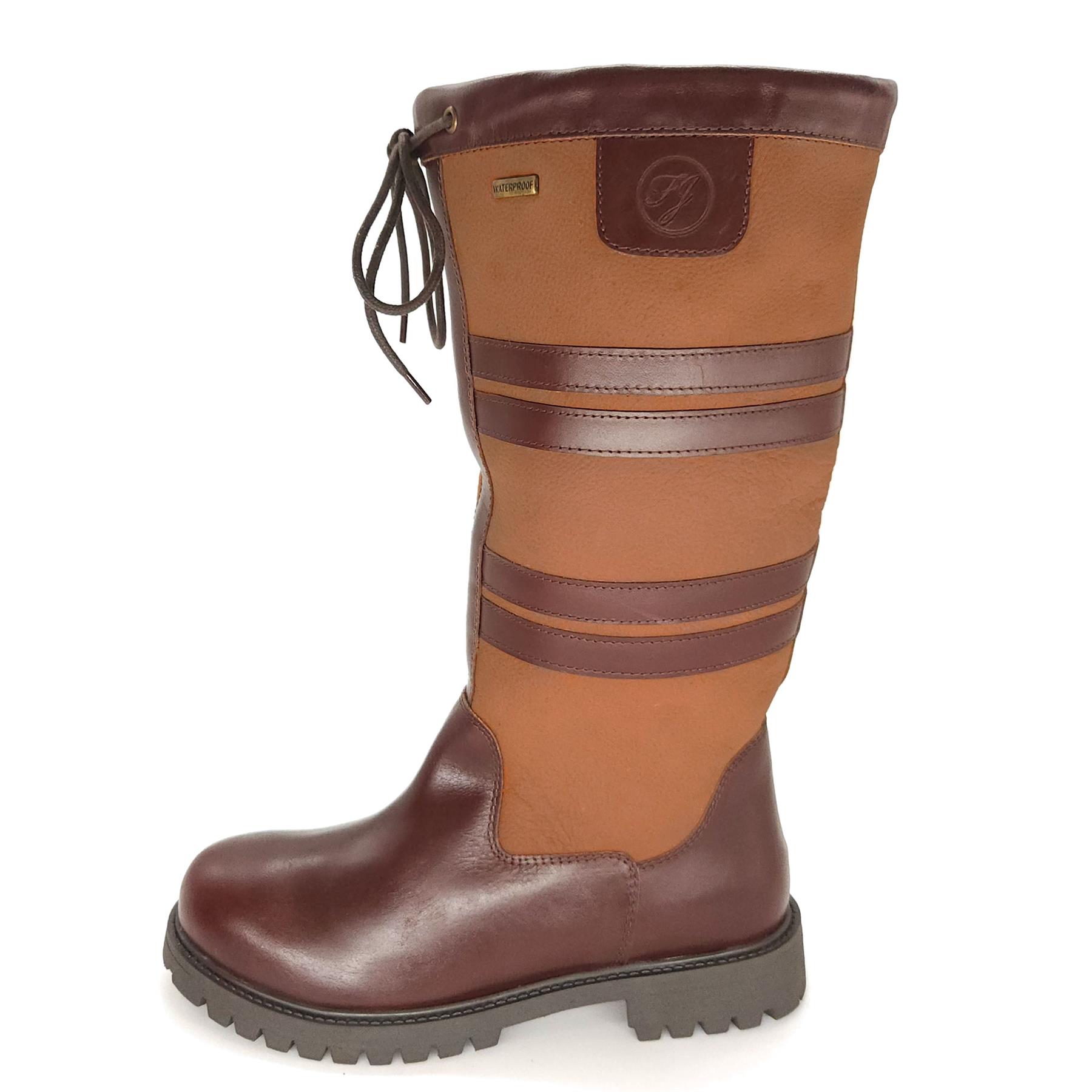 Equestrian Country Field Boots Leather Walking Waterproof Long Boots Mens Ladies - Picture 9 of 13