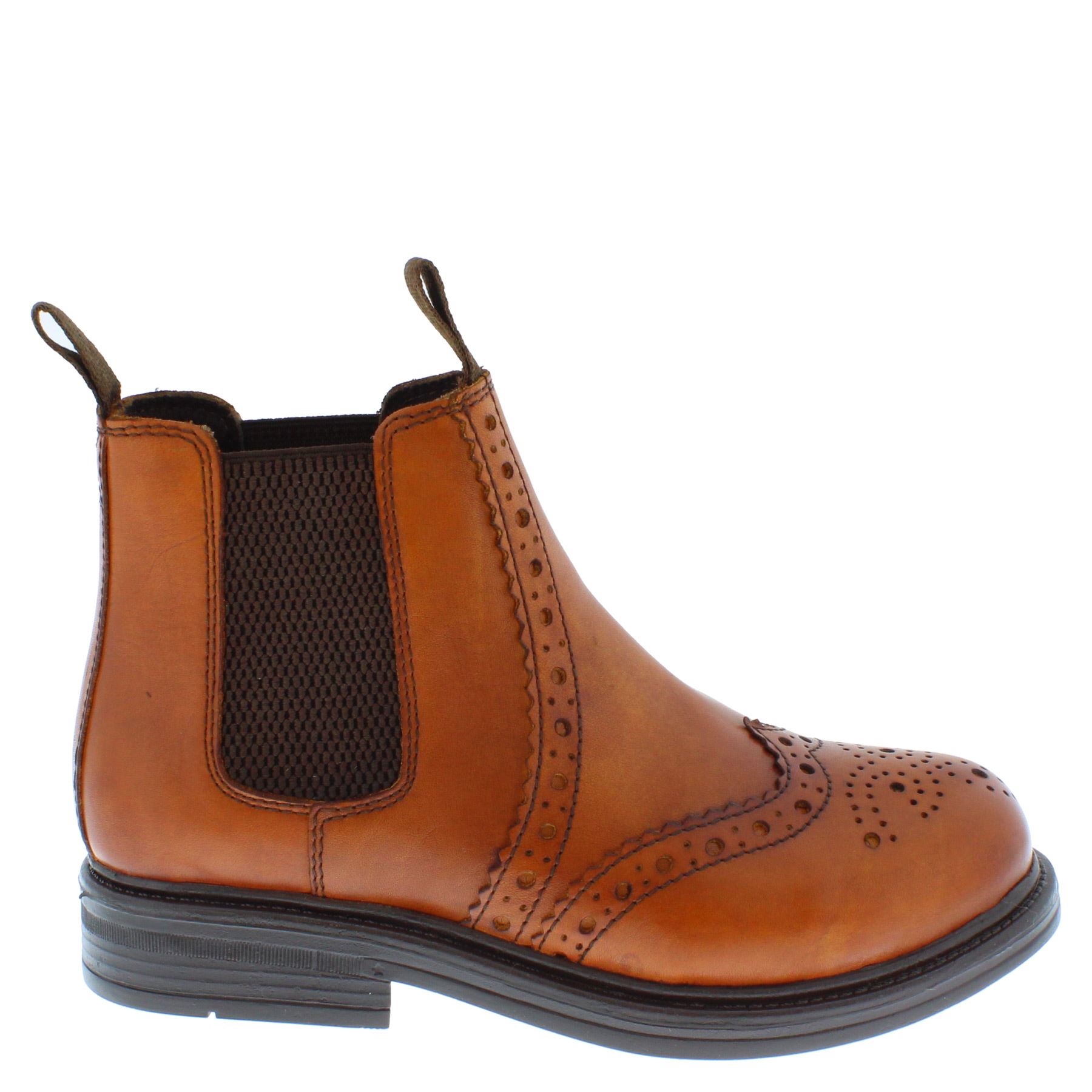 Frank James Wrexham Jungen Mädchen Brogue Chelsea Leder Jodphur Stiefeletten - Bild 18 von 23