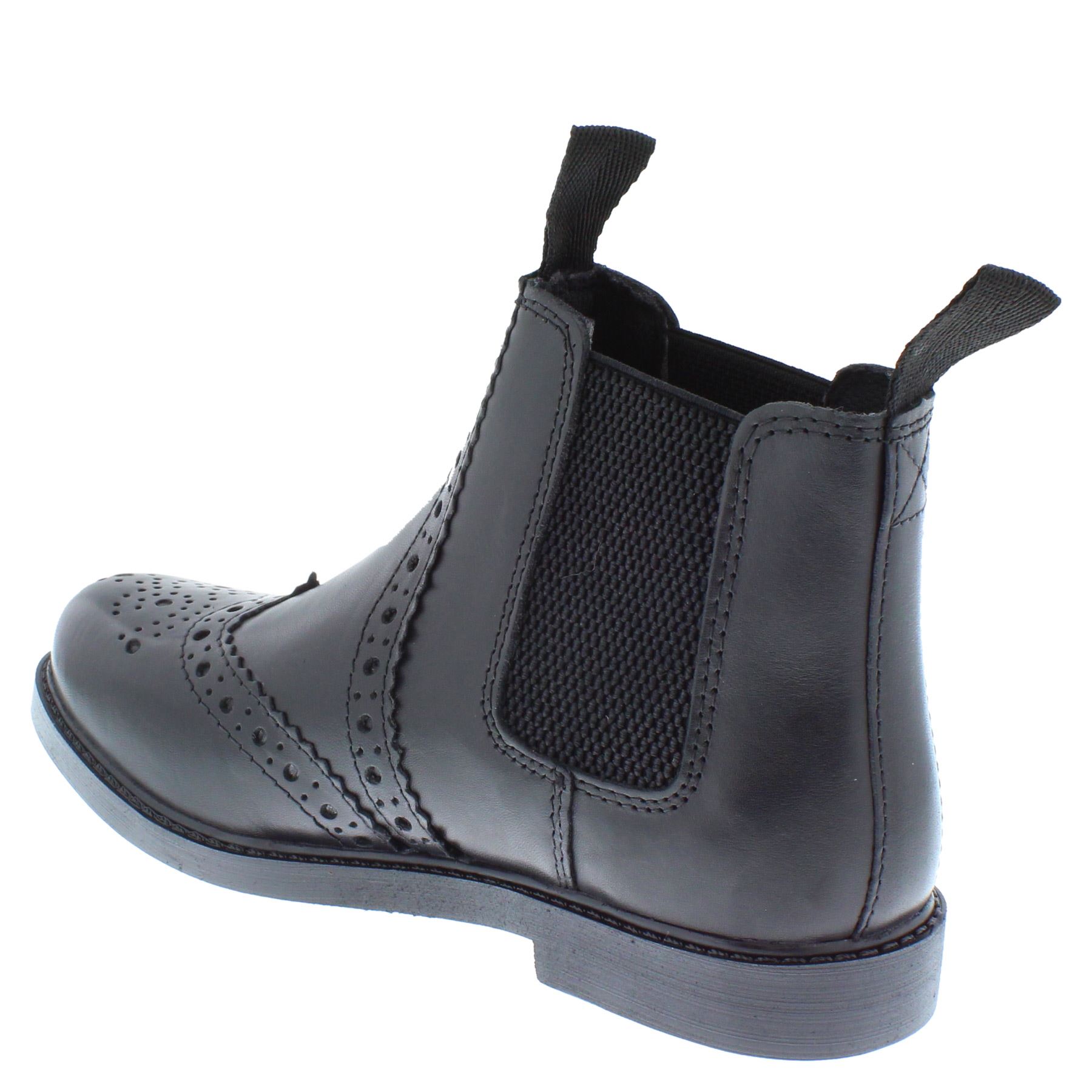 Frank James Cheltenham Boys Girls Brogue Chelsea Leather Jodphur Boots - Picture 6 of 25