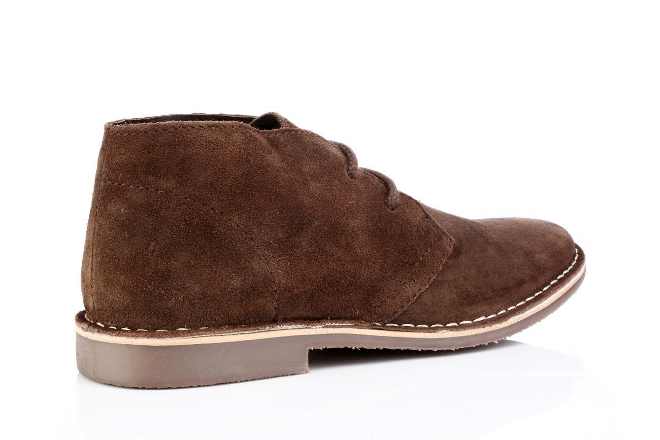 Botas de gamuza para hombre del desierto cinta roja cuero con cordones Chukka Gobi 7 8 9 10 11 12 - Imagen 10 de 20