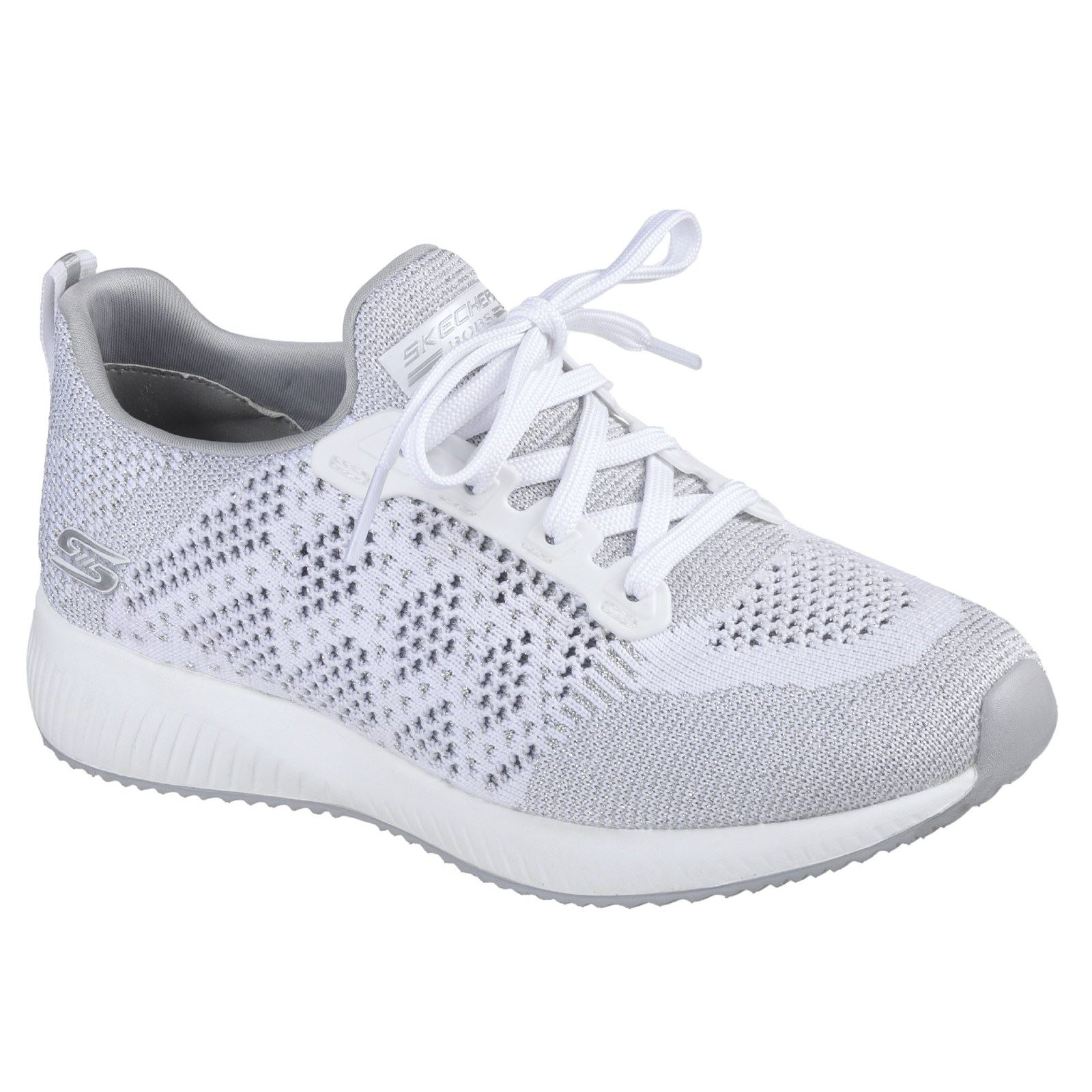 skechers bobs sport squad metallic trainers