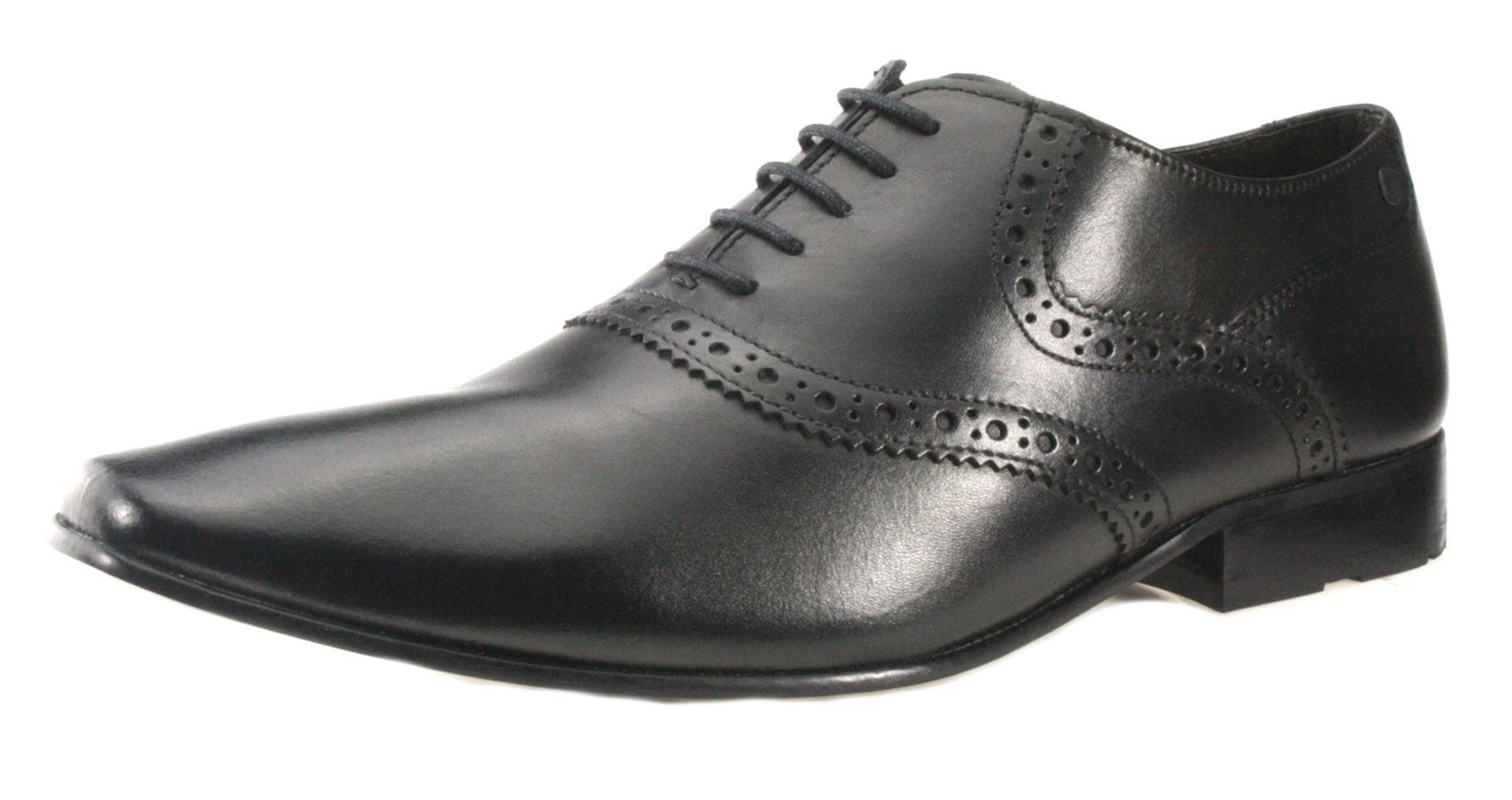 Base London Harry Black Lace Up Formal Pointed Toe Leather Mens Shoes Base London Harry Black Lace Up Formal Pointed Toe Leather Mens Shoes