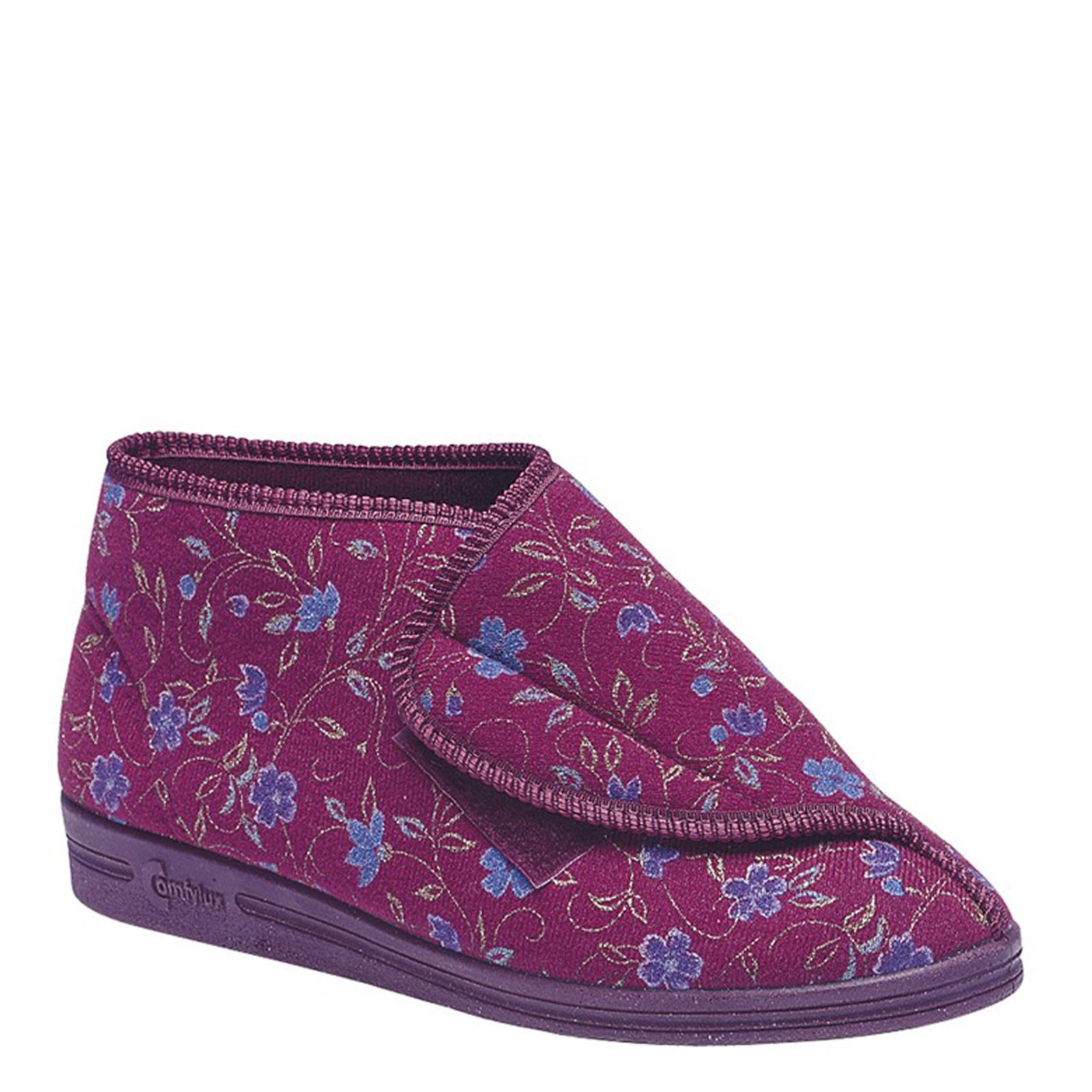 Comfylux Andrea Ladies' Touch Fastening Bootee Slippers - Picture 5 of 5