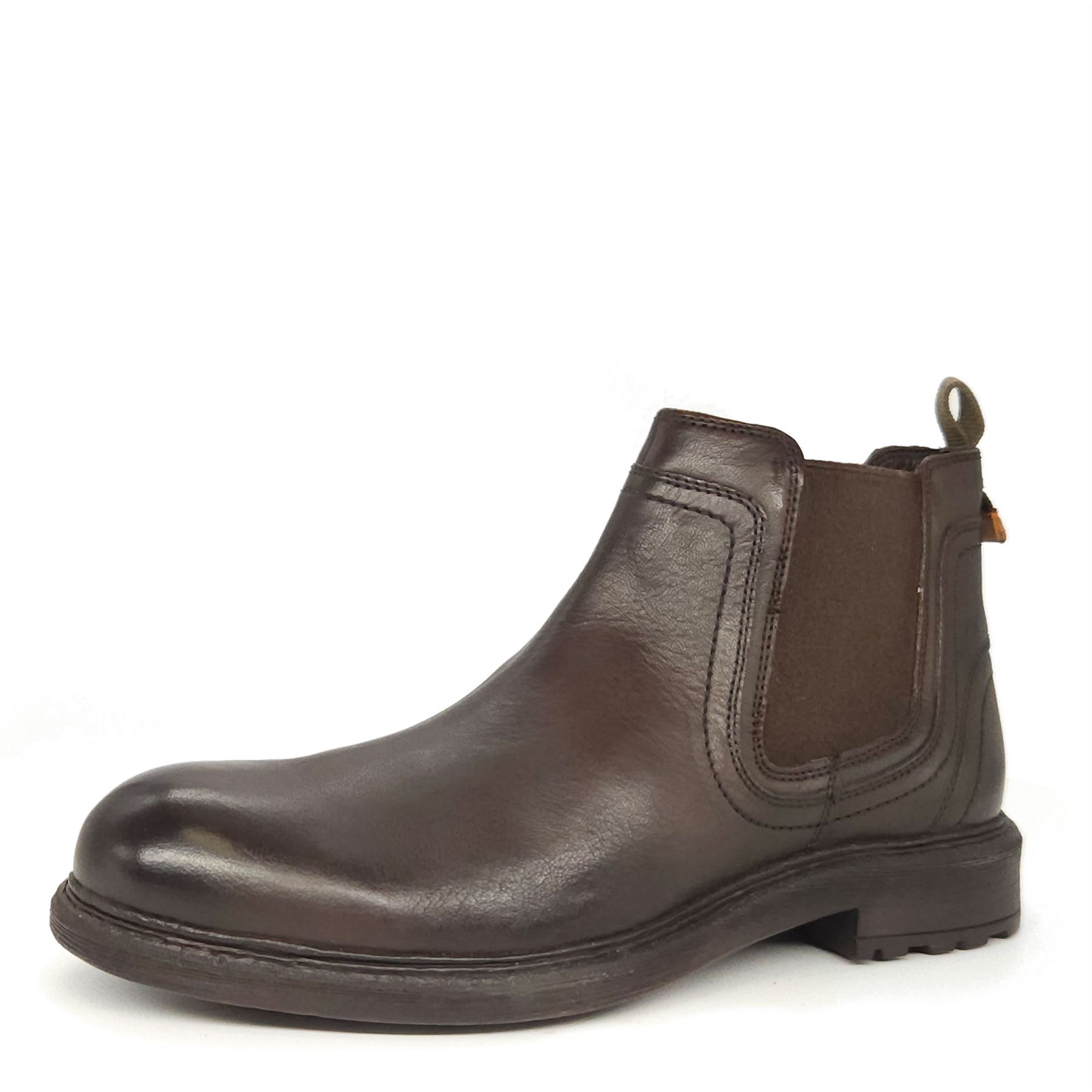 Botas Wrangler Chelsea marrones para hombre de cuero con cremallera - Imagen 3 de 3