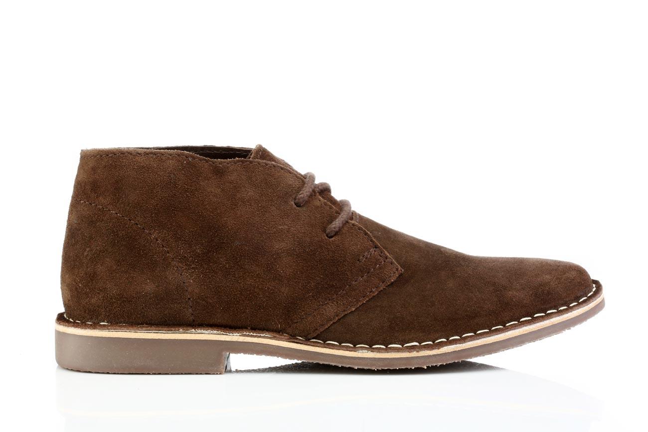 Botas de gamuza para hombre del desierto cinta roja cuero con cordones Chukka Gobi 7 8 9 10 11 12 - Imagen 8 de 20