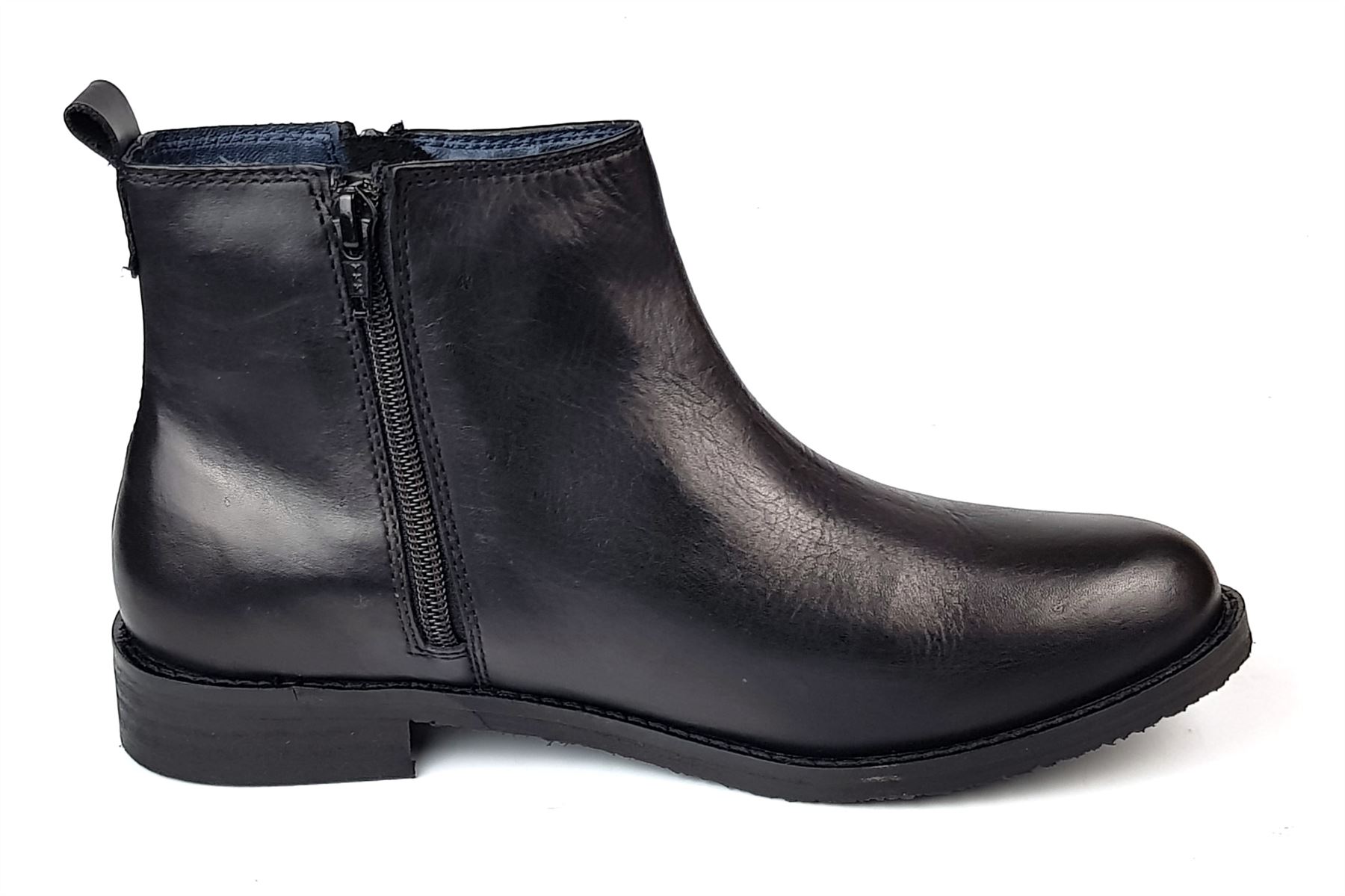 Frank james Leder Damen Reißverschluss Chelsea Stiefeletten Hellbraun Mittelhoch