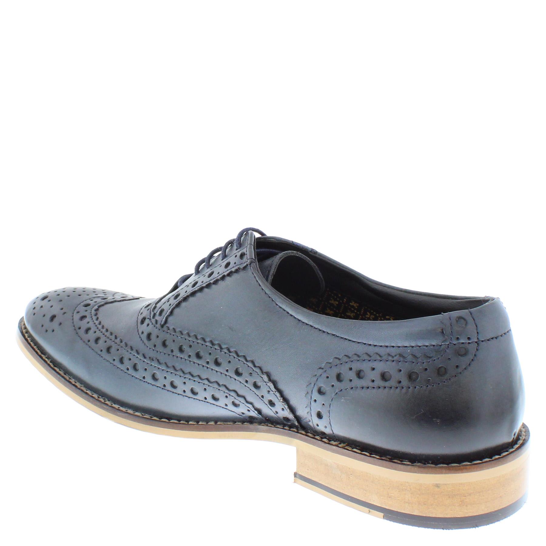 Herren Leder Schnürung Budapester Formell Brogues Schuhe Größe 7 8 9 10 11 12 - Bild 13 von 24