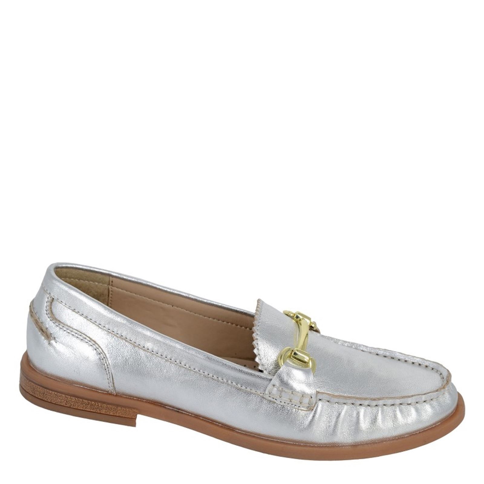 Cipriata Nicolosa Ladies' Leather Snaffle Bar Flat Saddle Loafers - Picture 4 of 5