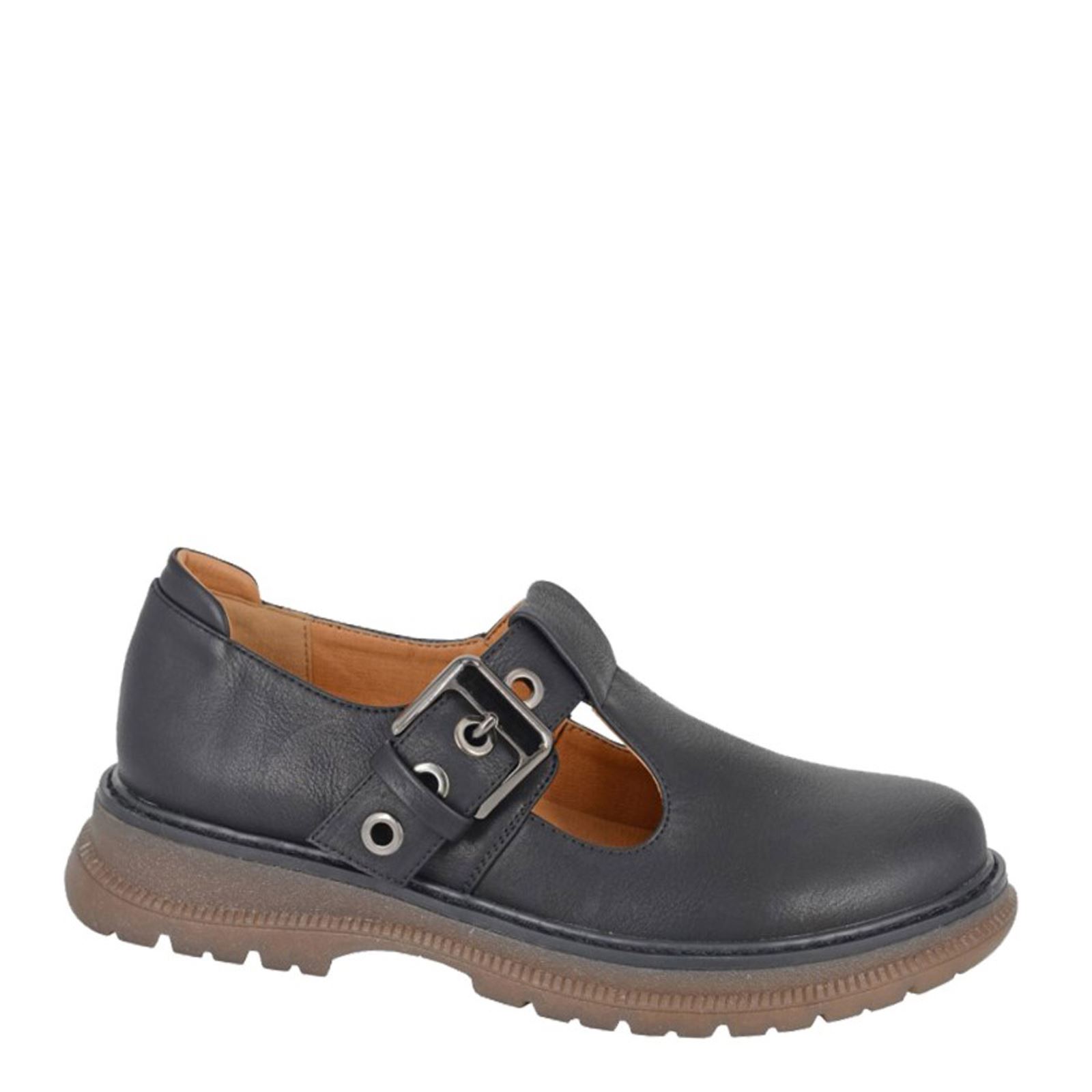 Cipriata Cira Ladies' T-Bar Buckle Flat Mary Jane Shoes - Picture 2 of 5