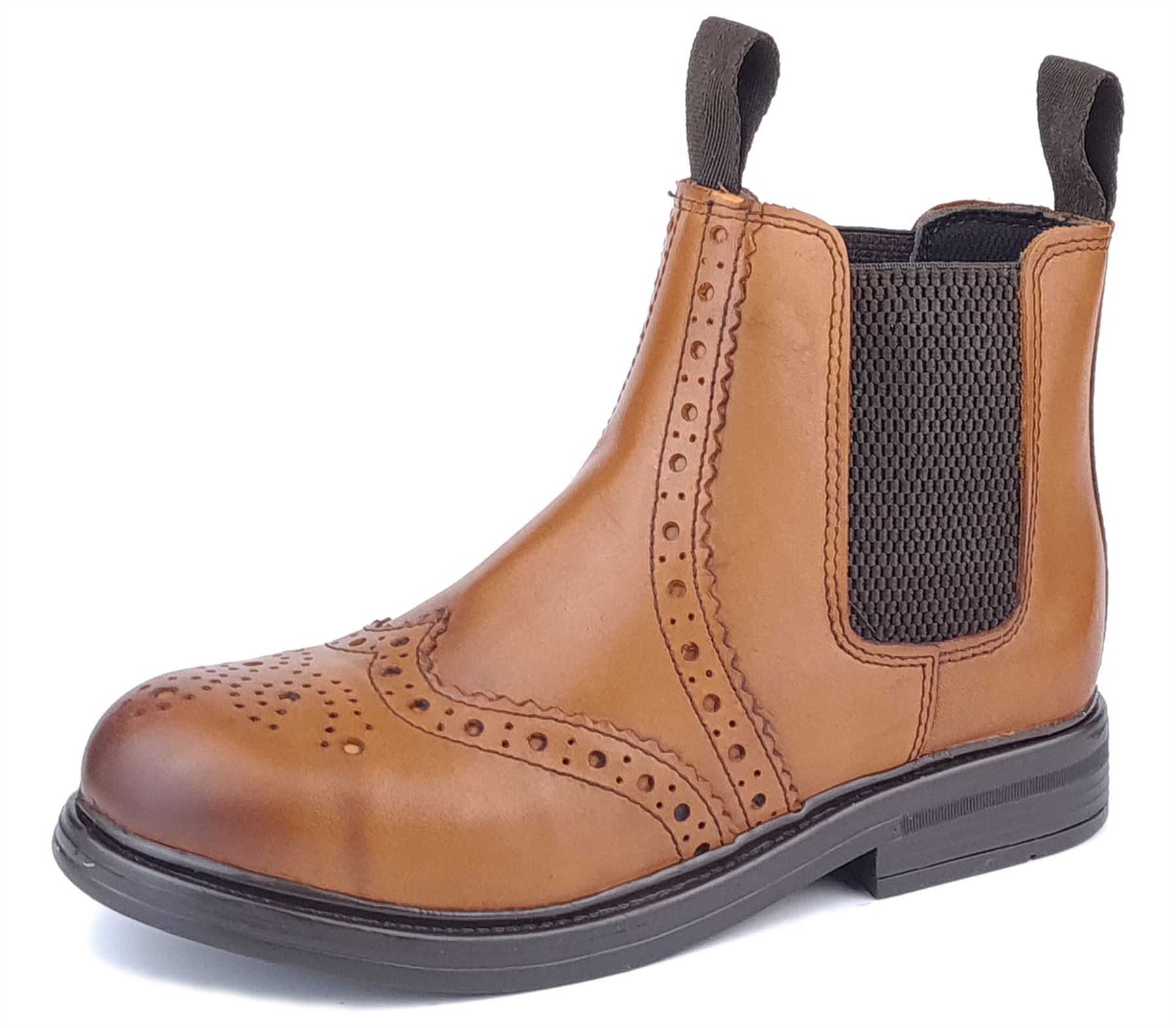 Frank James Wrexham Jungen Mädchen Brogue Chelsea Leder Jodphur Stiefeletten - Bild 12 von 23
