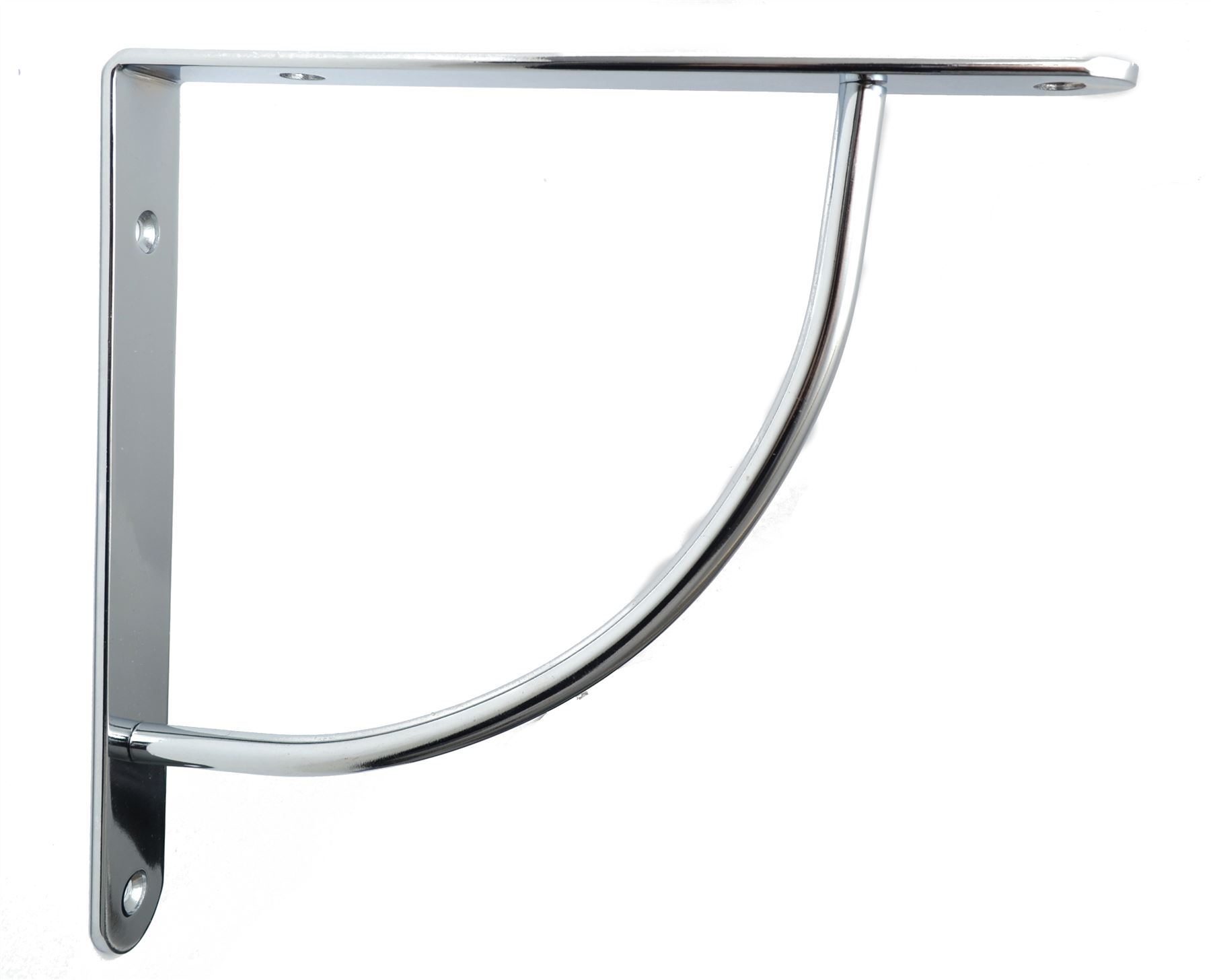 Strong Metal Shelf Supports Bracket High Quality Chrome Satin Pair eBay