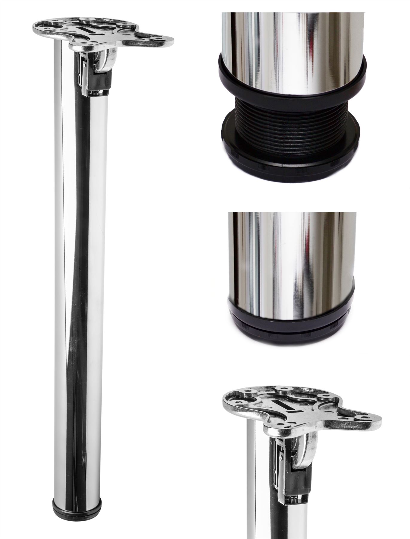 4x 870mm Adjustable Folding Kitchen Worktop/Desk/Breakfast Bar/Table