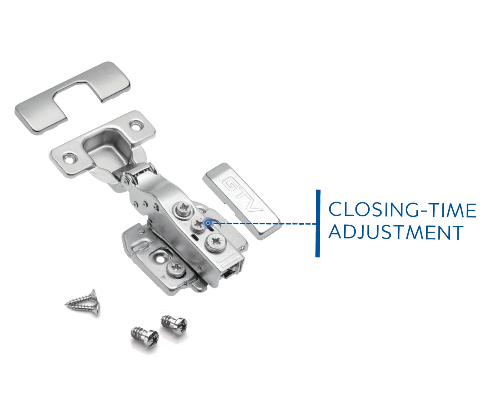 SOFT CLOSE 35mm KITCHEN DOOR HINGE CLOSING TIME ADJUSTMENT